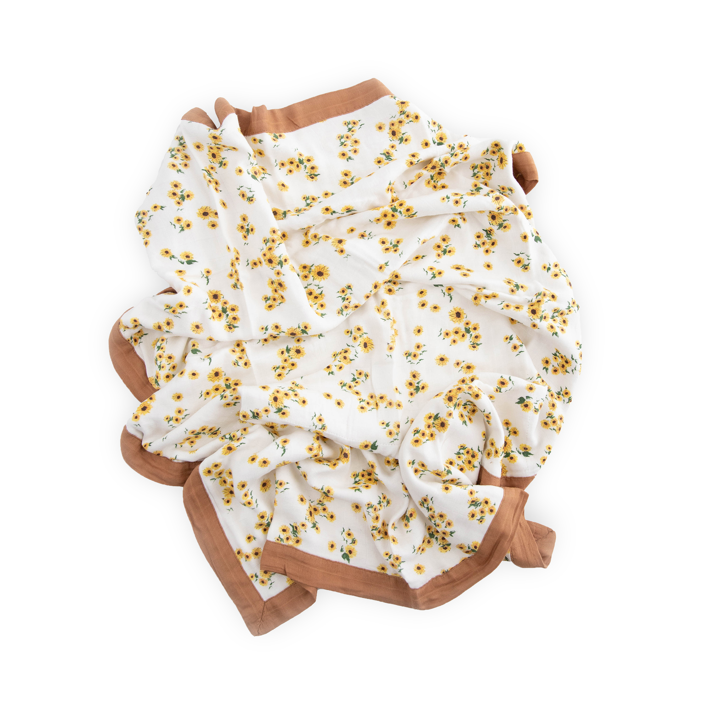 Deluxe Muslin Baby Quilt - Ditsy Sunflower