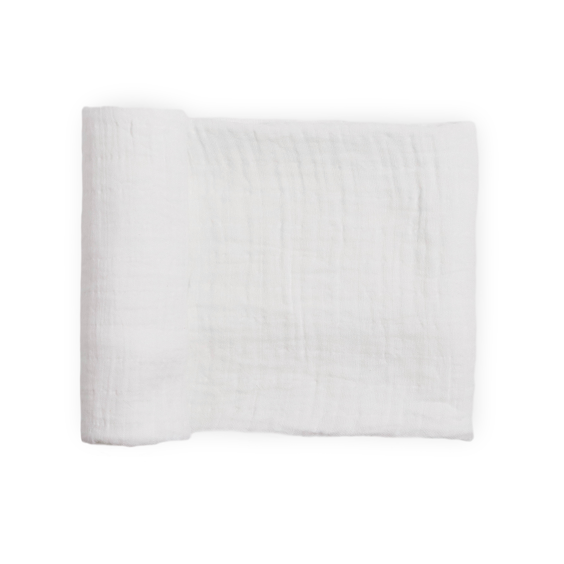 Organic Cotton Muslin Swaddle Blanket - White