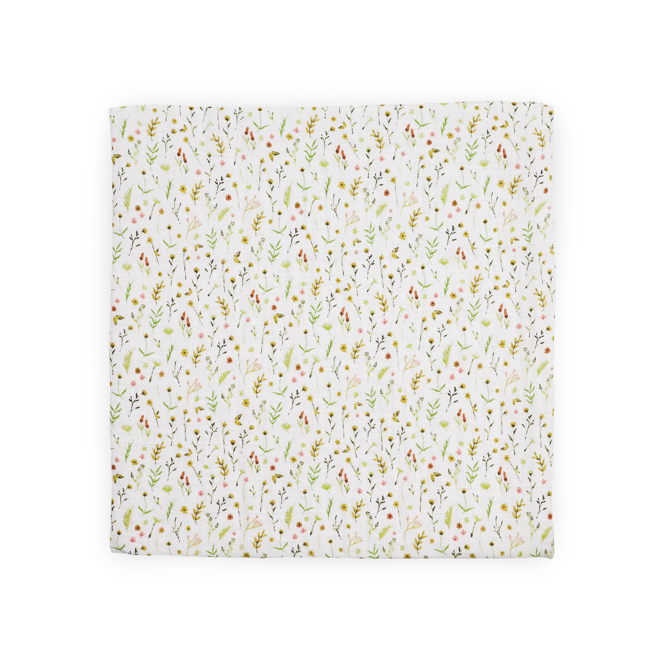 Organic Cotton Muslin Swaddle Blanket - Floral Field