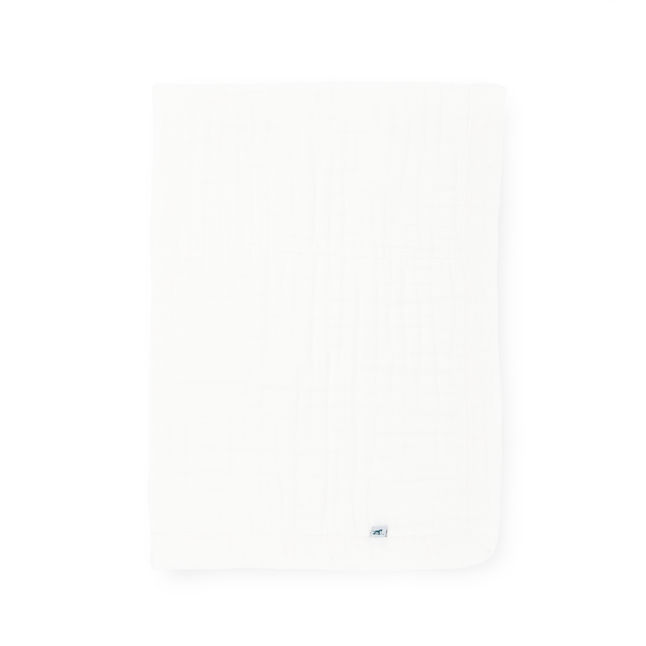 Organic Cotton Muslin Baby Quilt - White