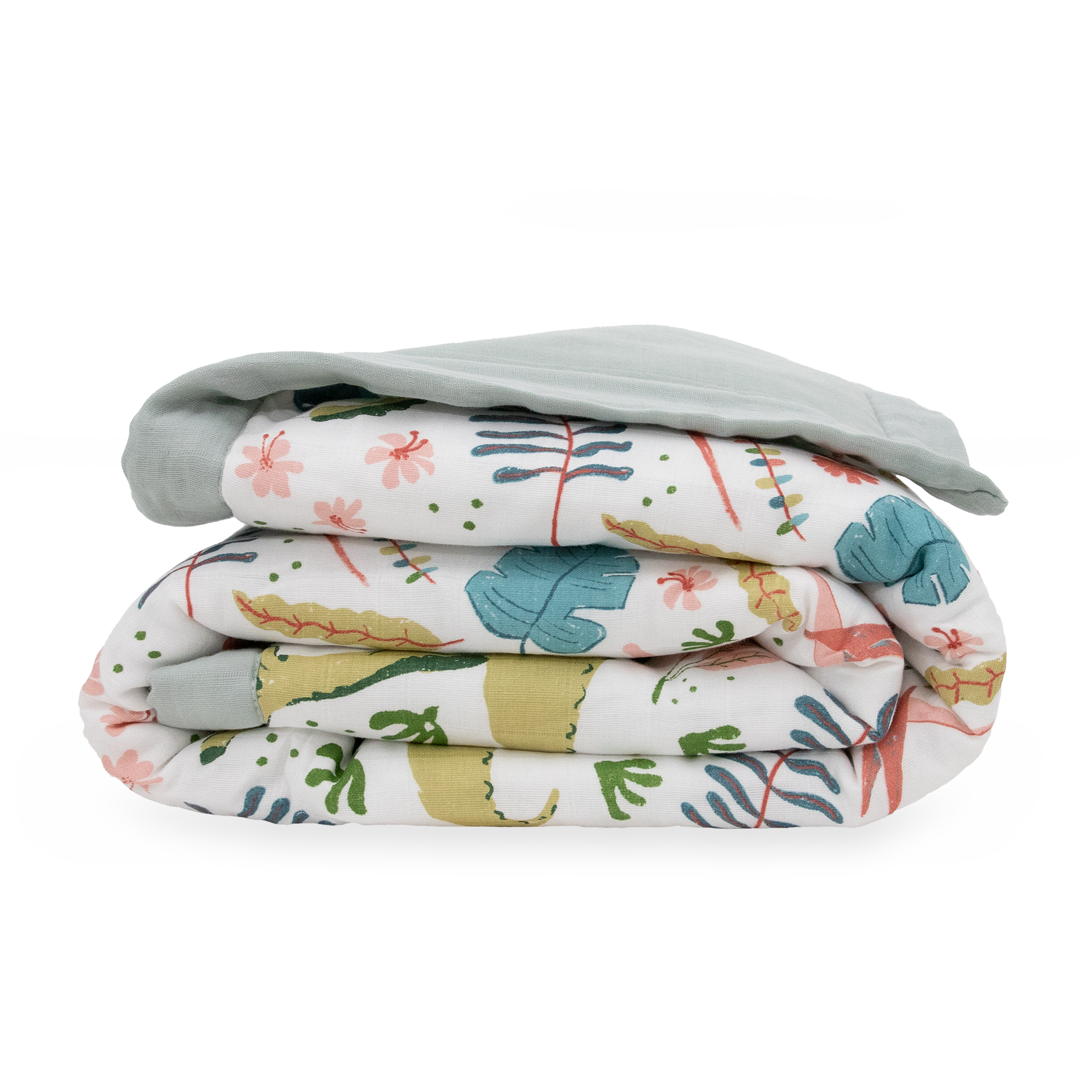 Cotton Muslin Toddler Comforter - Boho Dino
