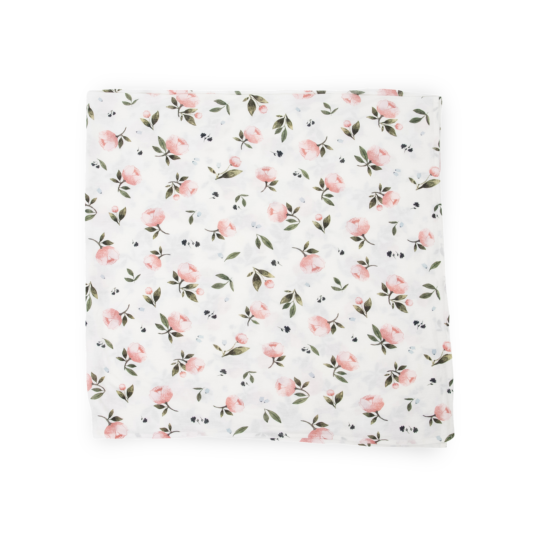 Stretch Knit Swaddle Blanket 2 Pack - Watercolor Rose