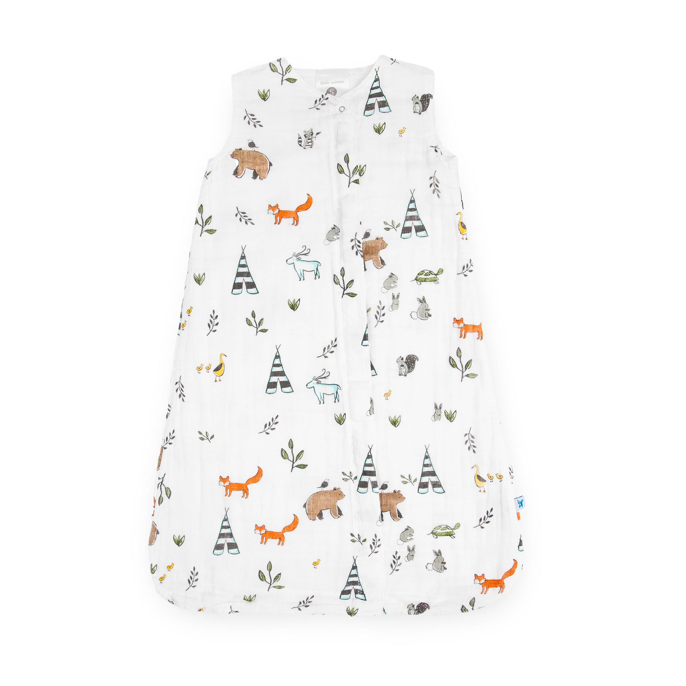 Cotton Muslin Sleep Bag - Forest Friends
