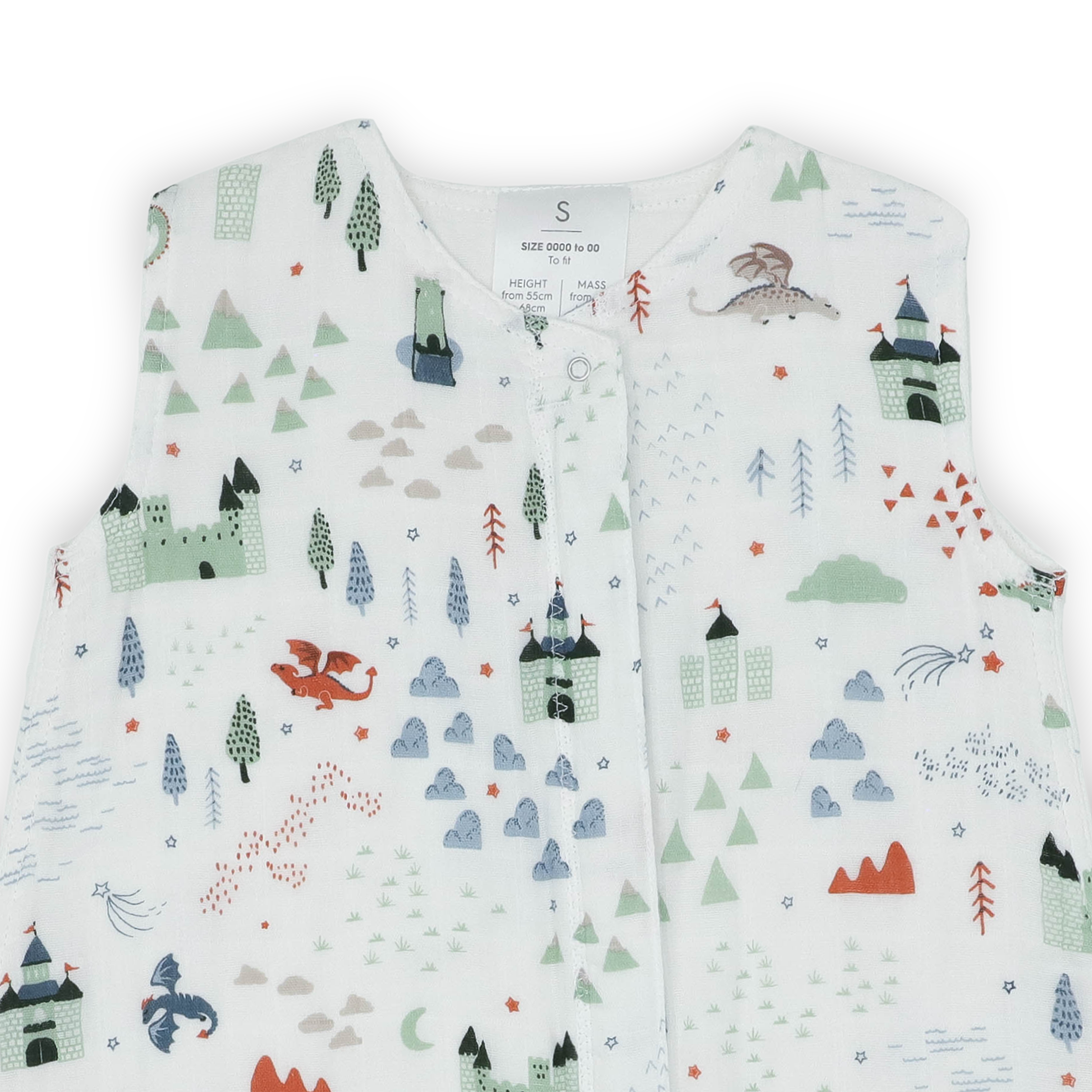 Cotton Muslin Sleep Bag - Dragon Days