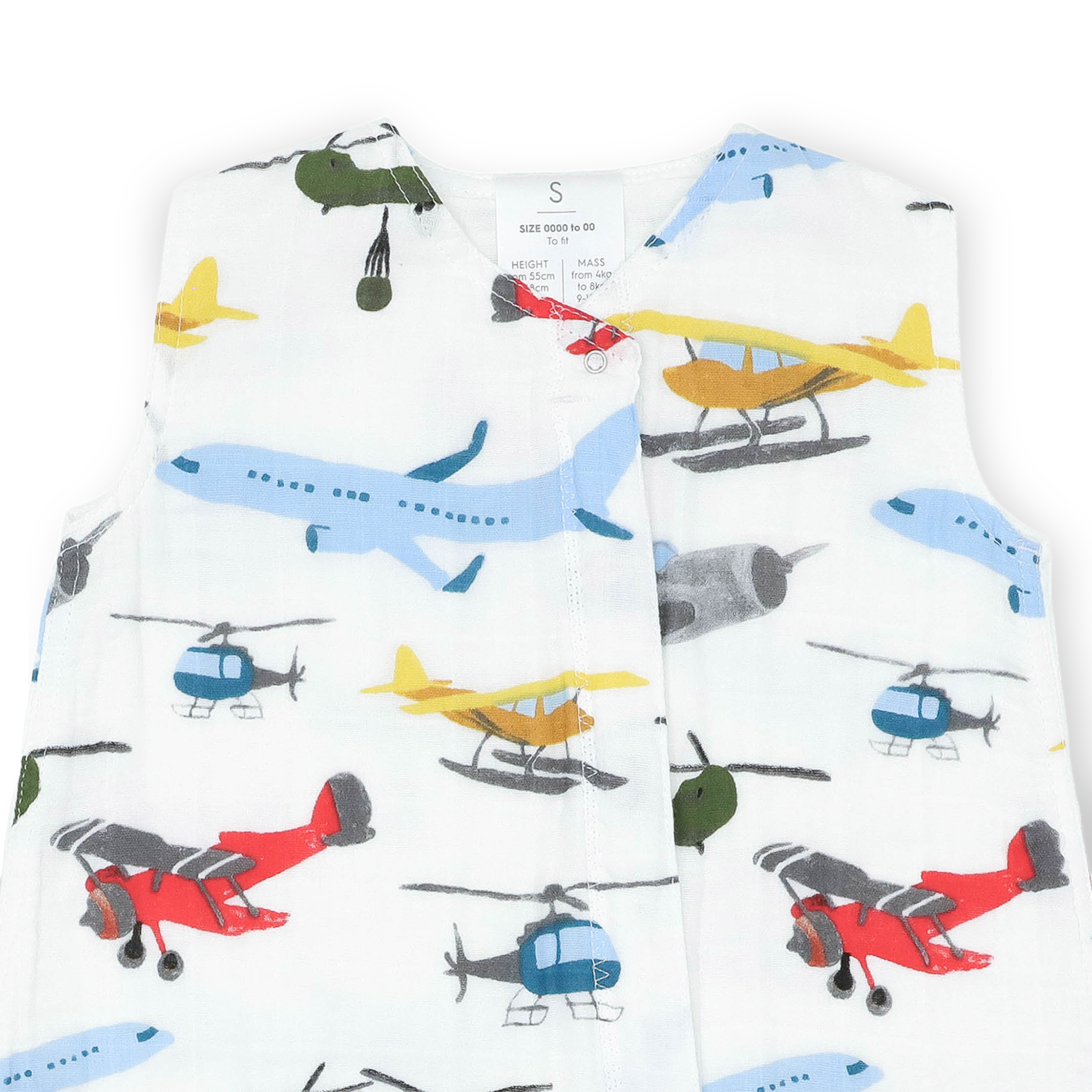 Cotton Muslin Sleep Bag - Air Show