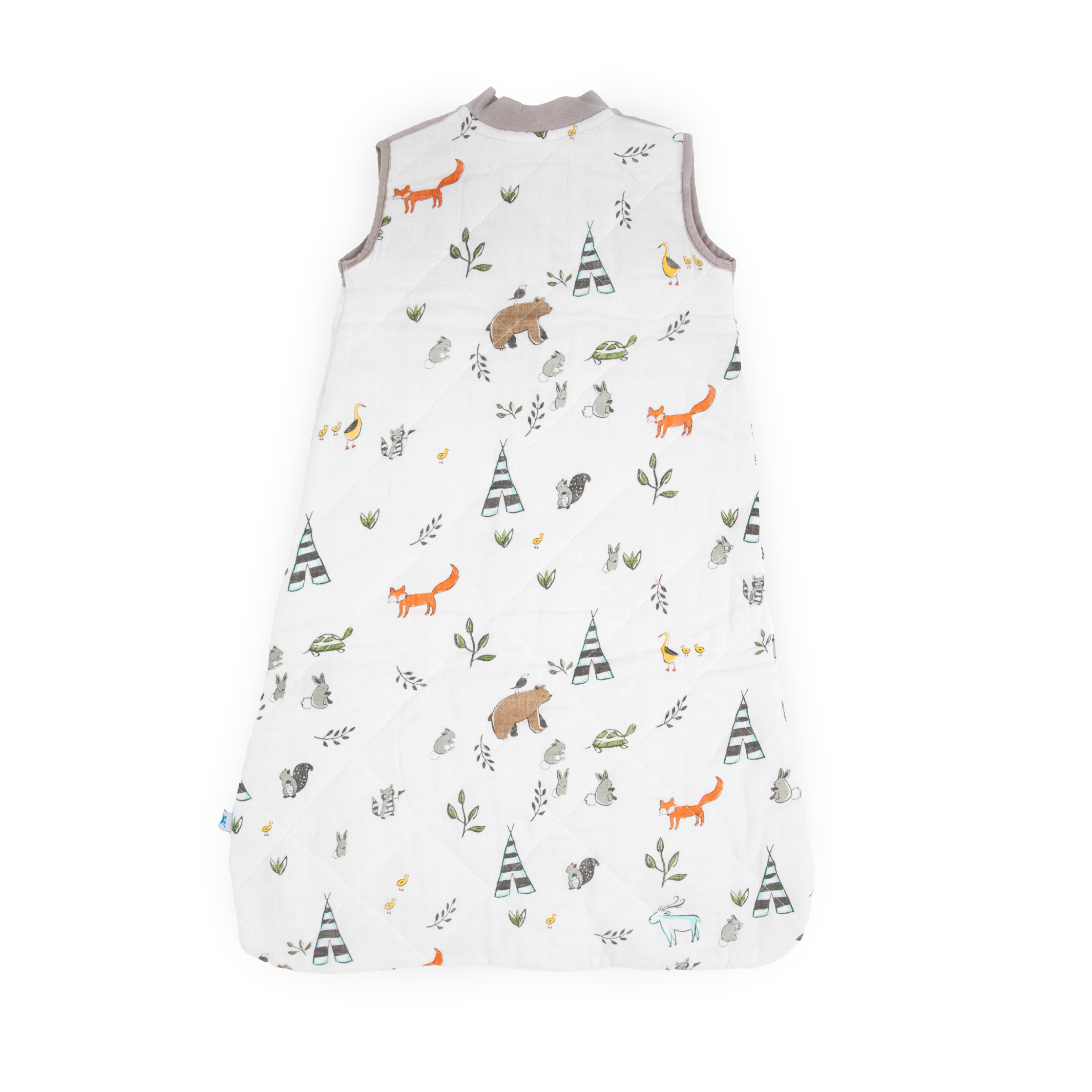 Cotton Muslin Quilted Sleep Bag - Forest Friends