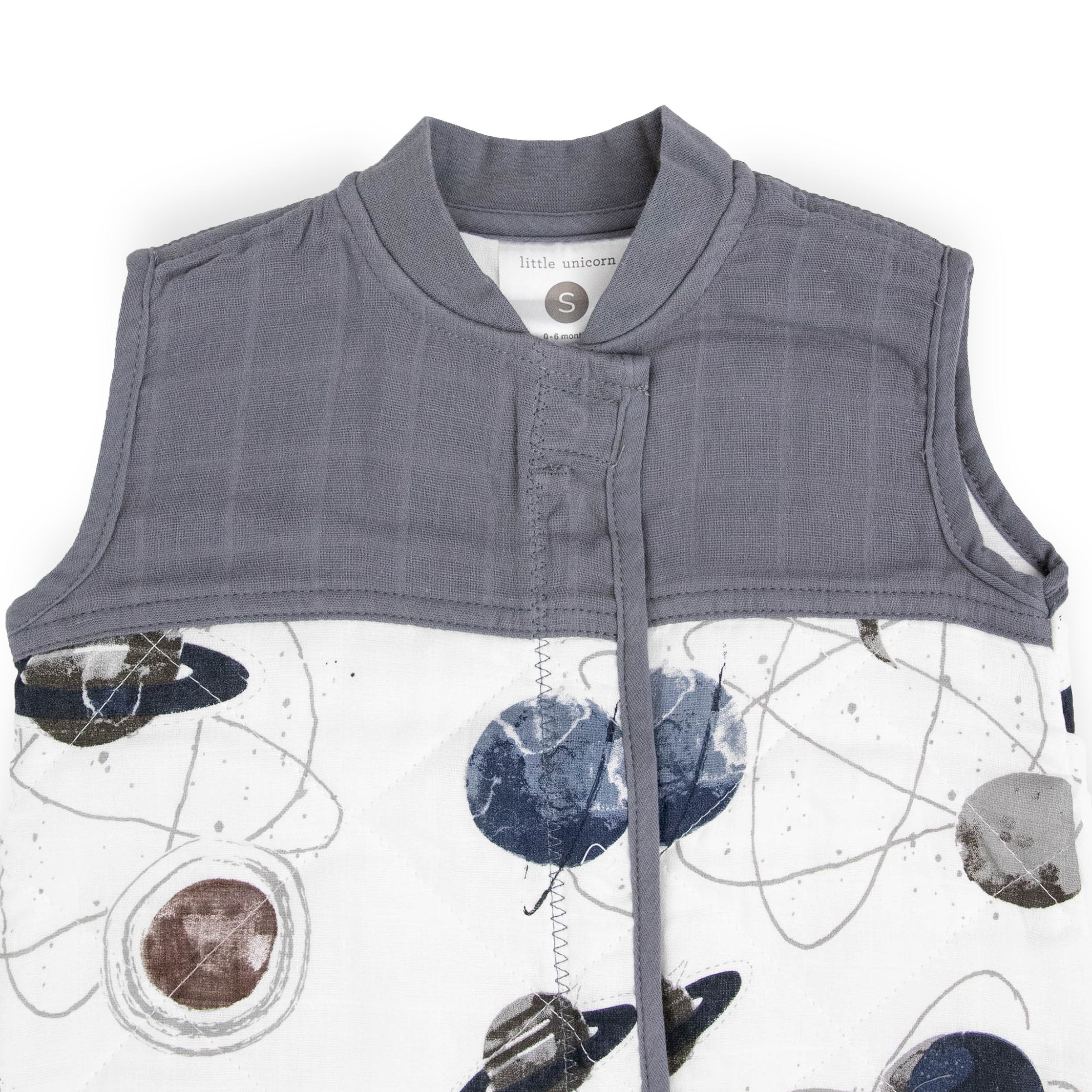 Cotton Muslin Quilted Sleep Bag - Planetary