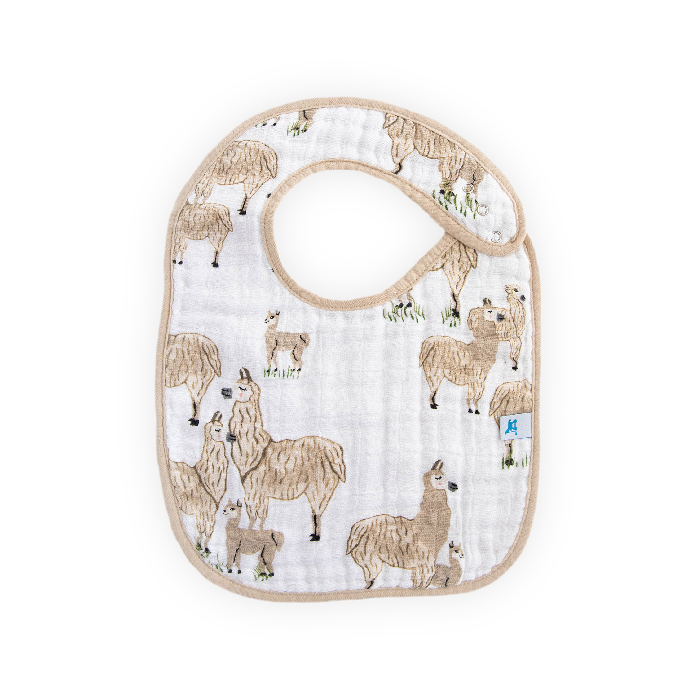 Cotton Muslin Classic Bib 3 Pack - Llama Llama