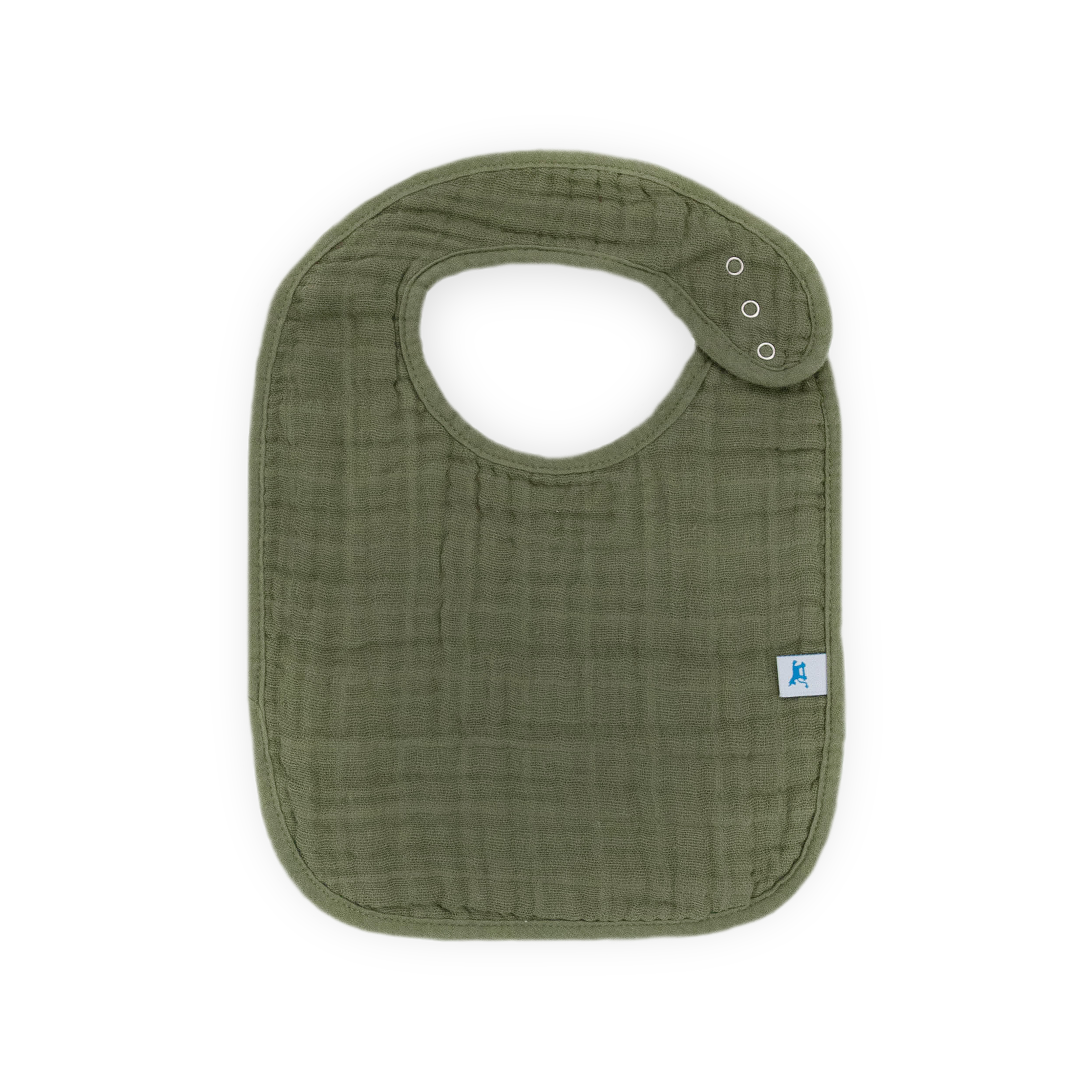 Cotton Muslin Classic Bib 3 Pack - Fern 2