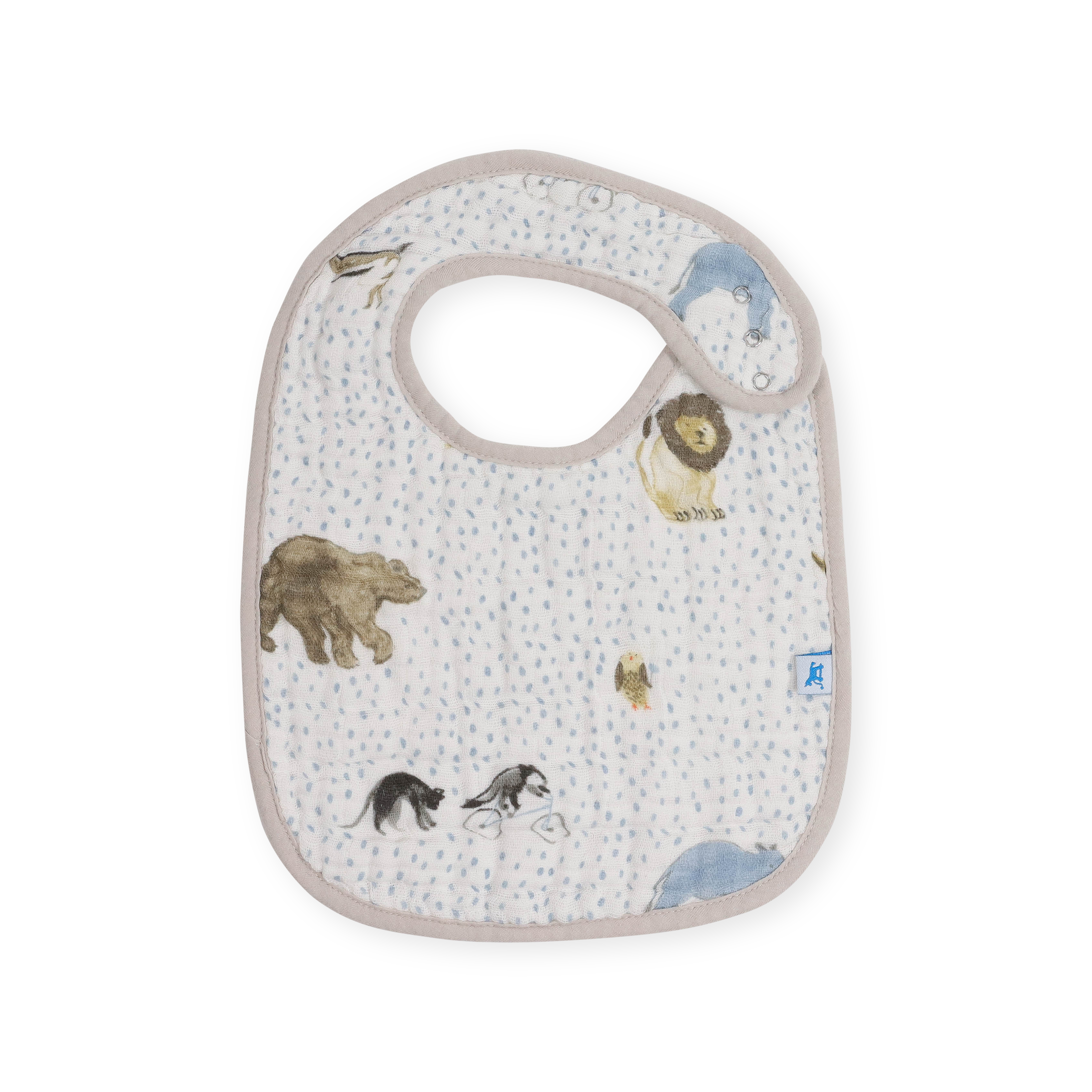 Cotton Muslin Classic Bib 3 Pack - Party Animals