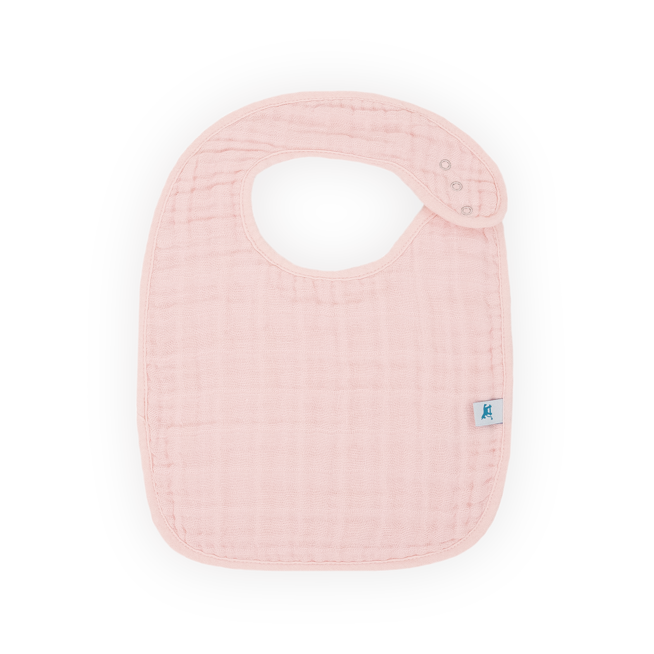 Cotton Muslin Classic Bib 3 Pack - Light Pink