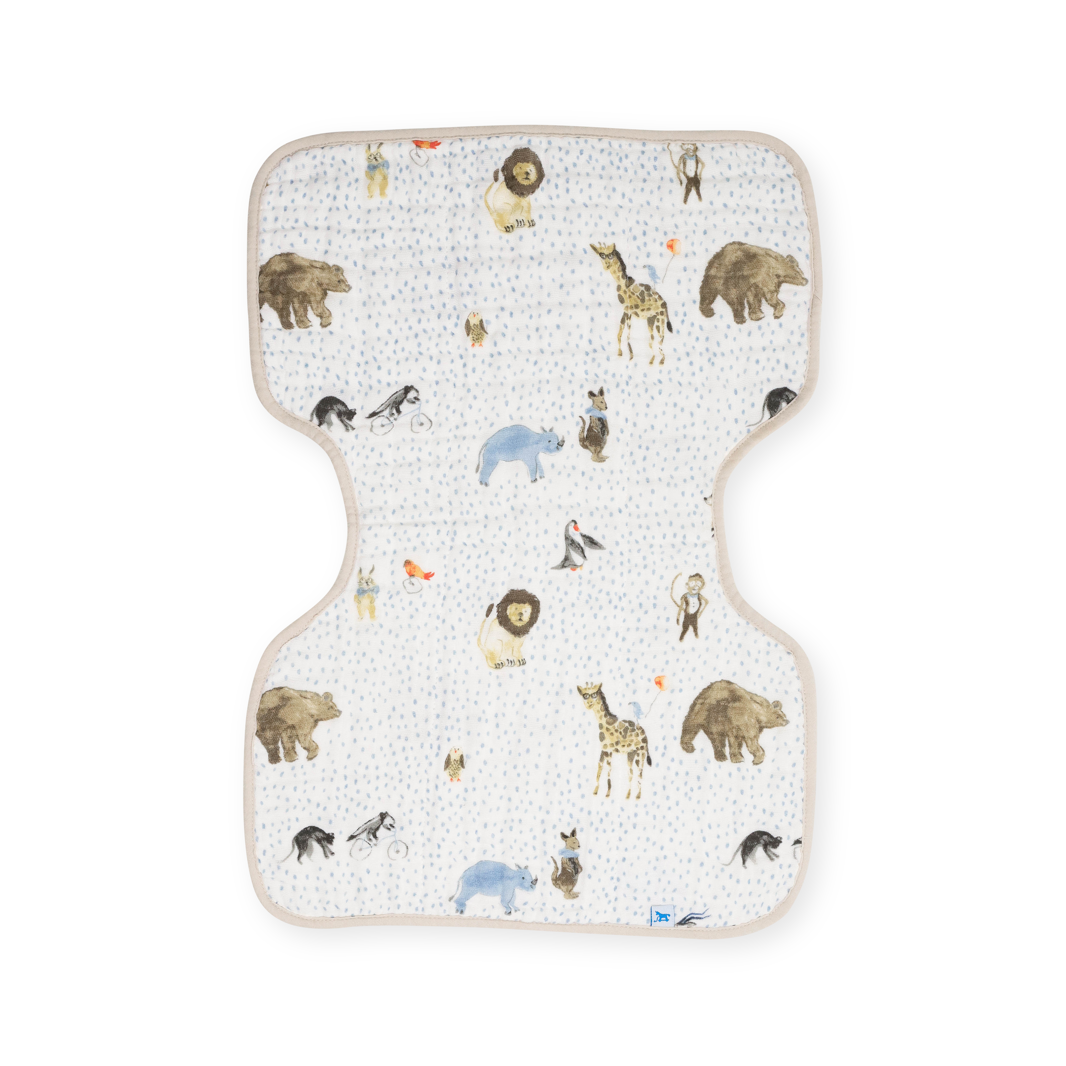 Cotton Muslin Burp Cloth - Party Animals