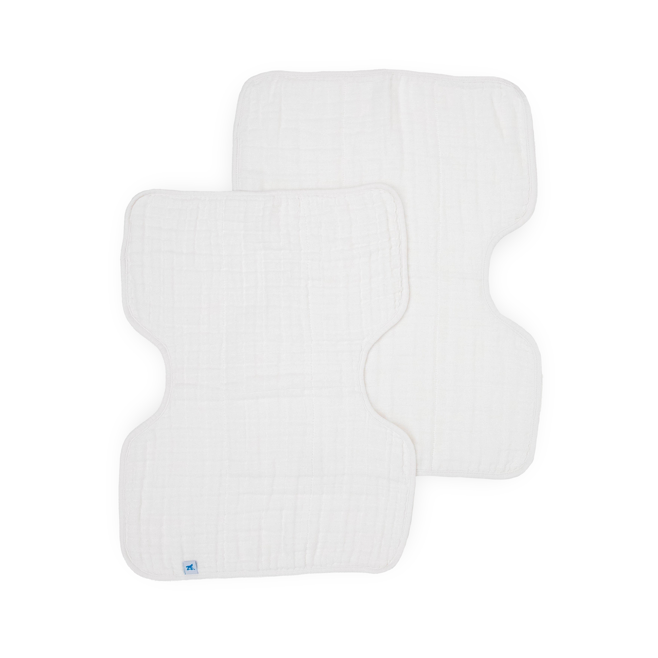 Cotton Muslin Burp Cloth 2 Pack - White