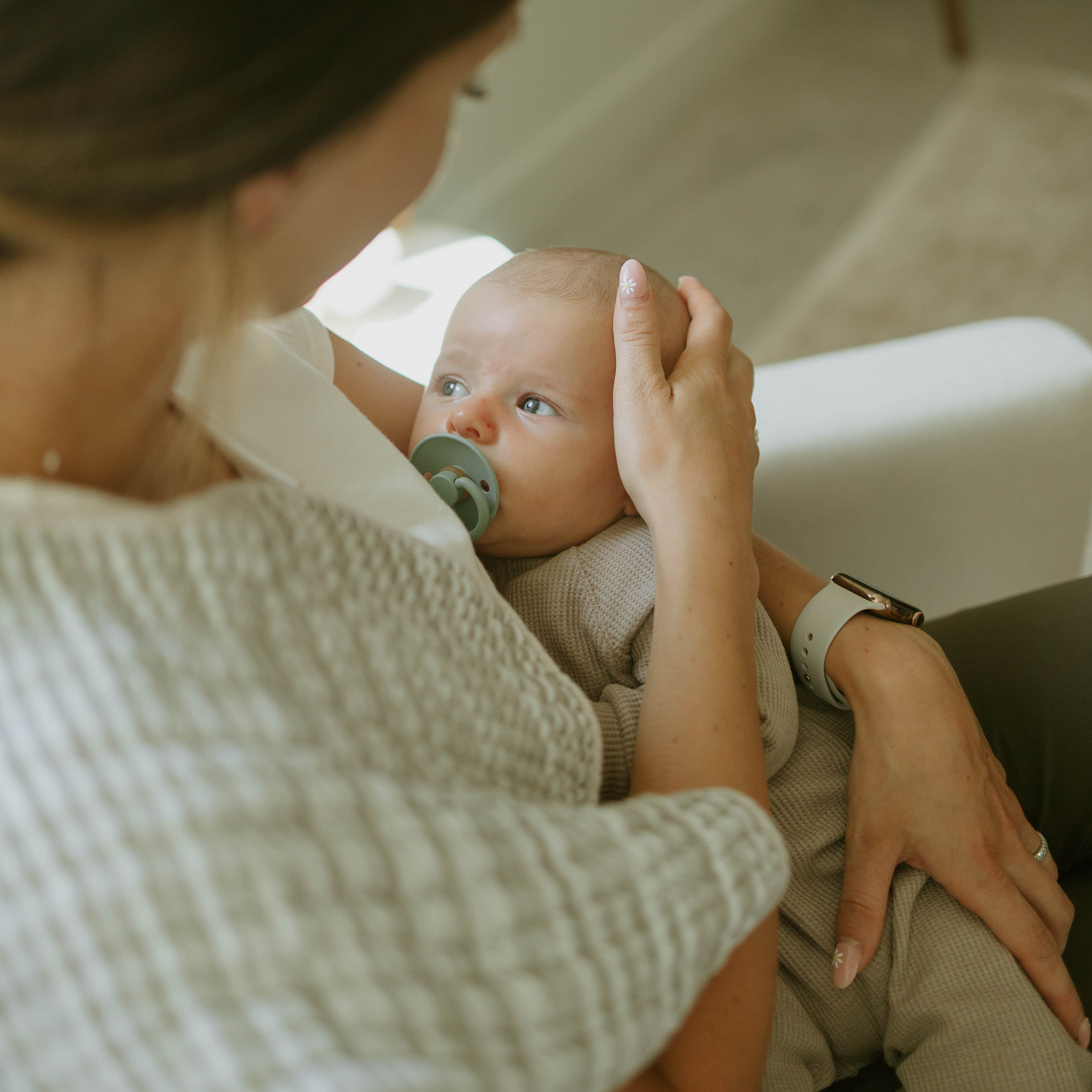 Cotton Muslin Burp Cloth 2 Pack - Grey Stripe