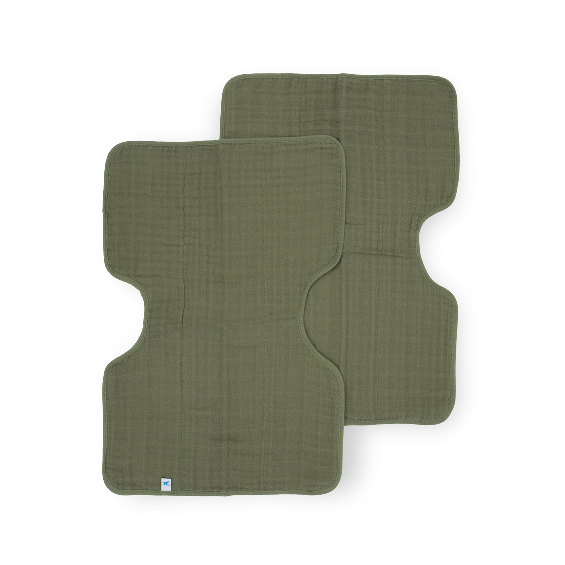 Cotton Muslin Burp Cloth 2 Pack - Fern