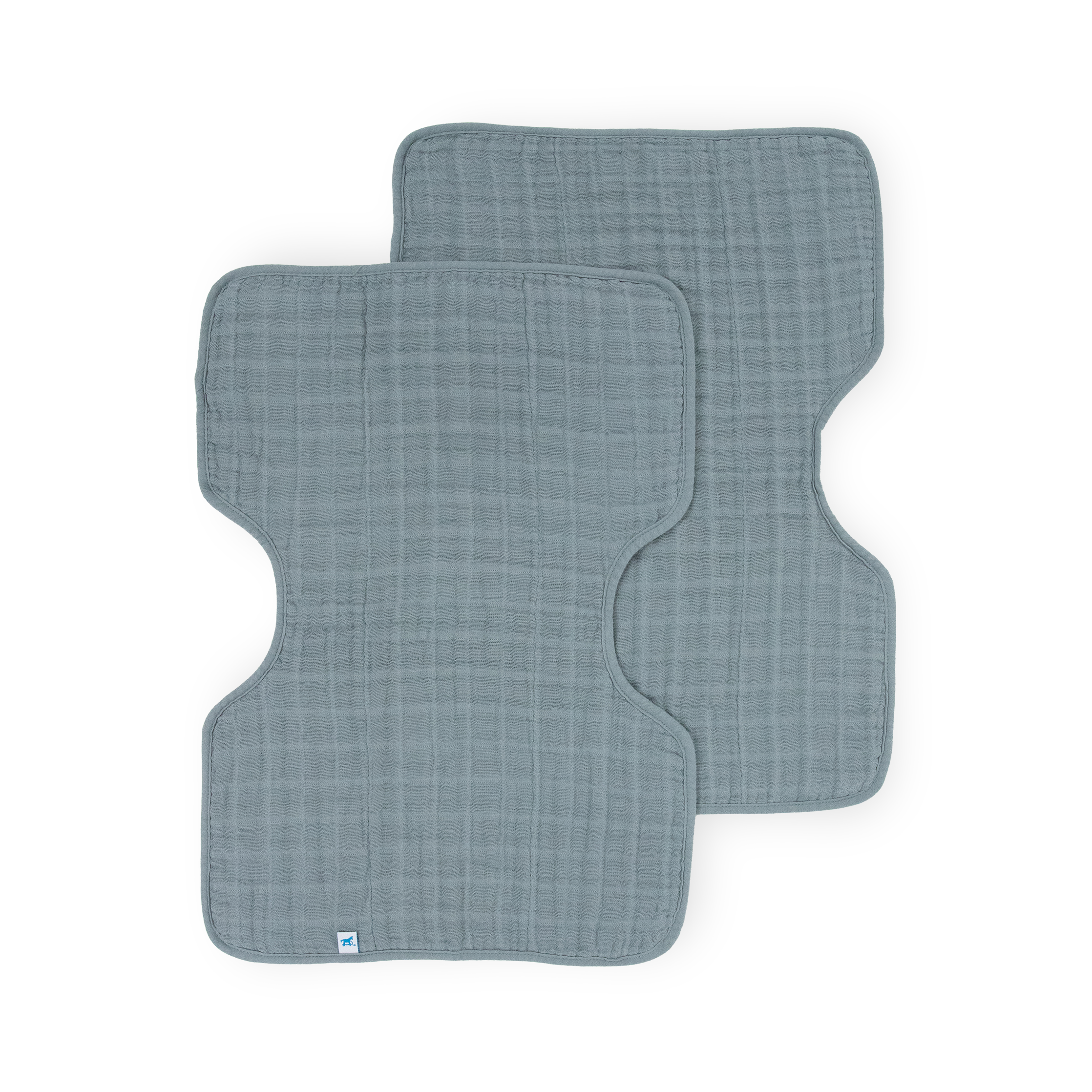 Cotton Muslin Burp Cloth 2 Pack - Sea