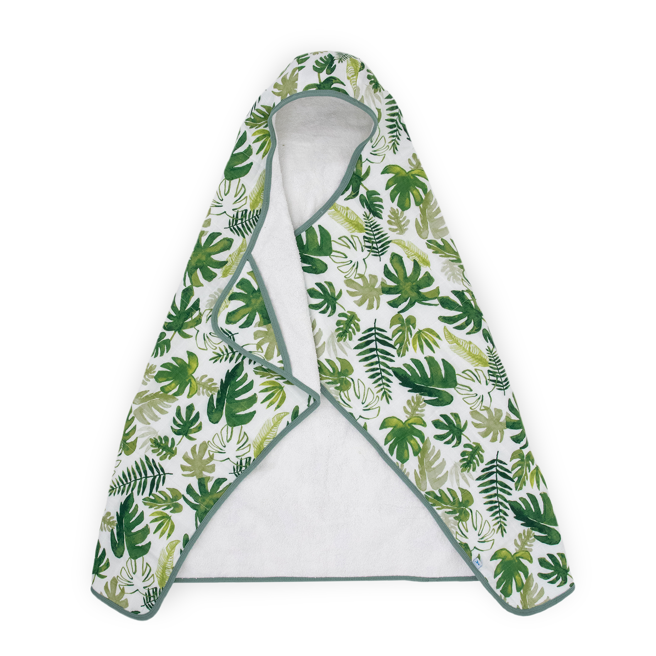 Toddler Hooded Towel - Tropical Leaf