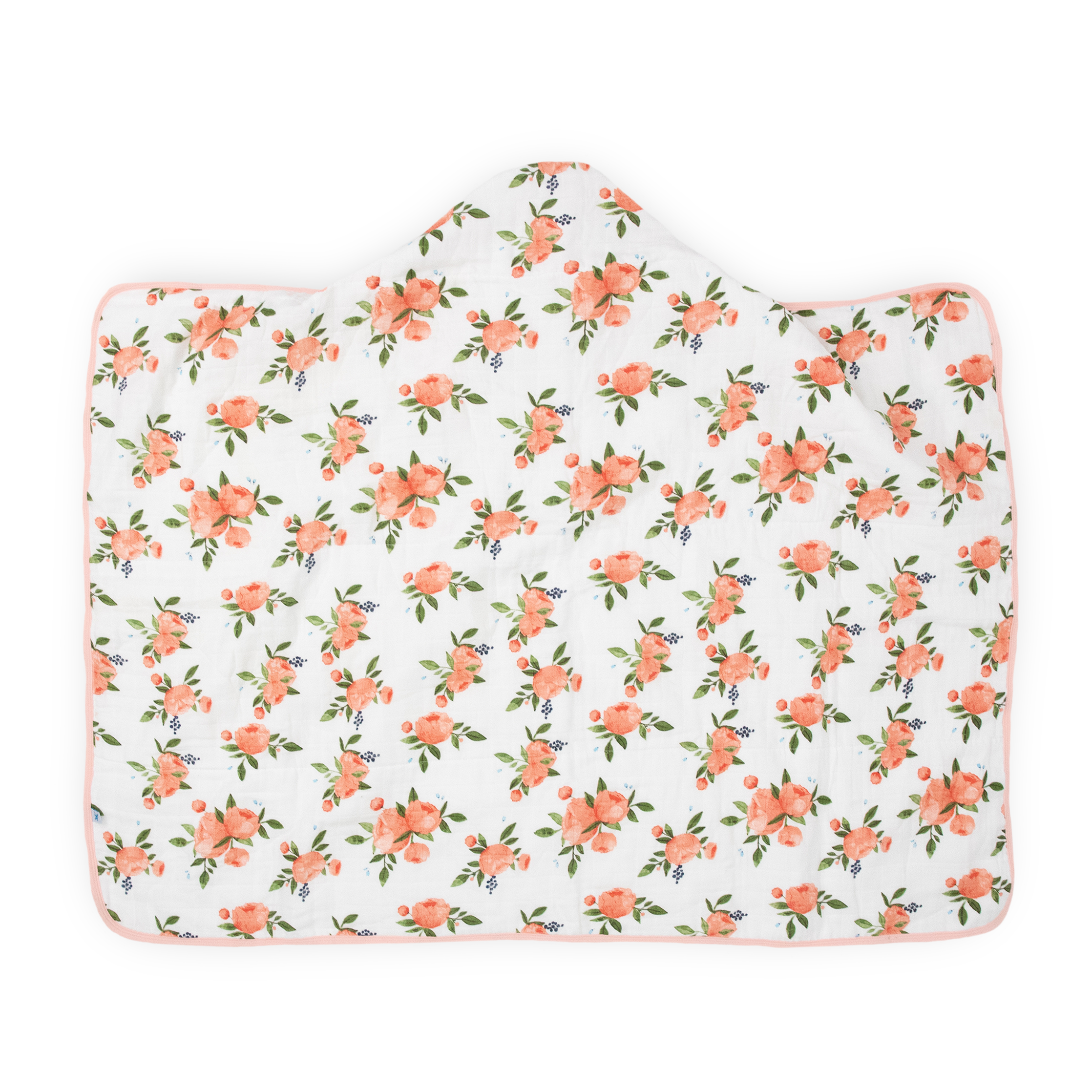 Toddler Hooded Towel - Watercolor Roses