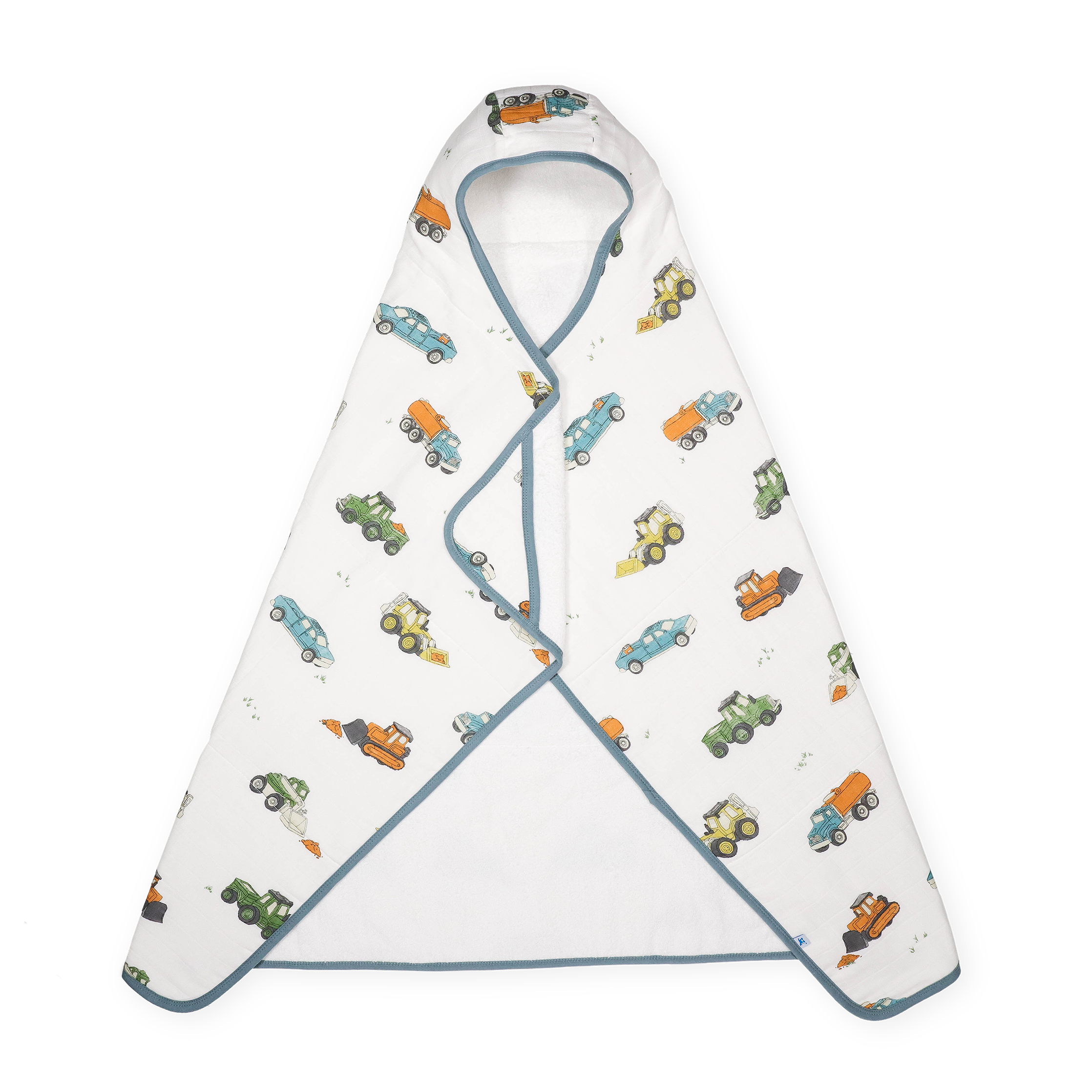 Toddler Hooded Towel - Work Trucks