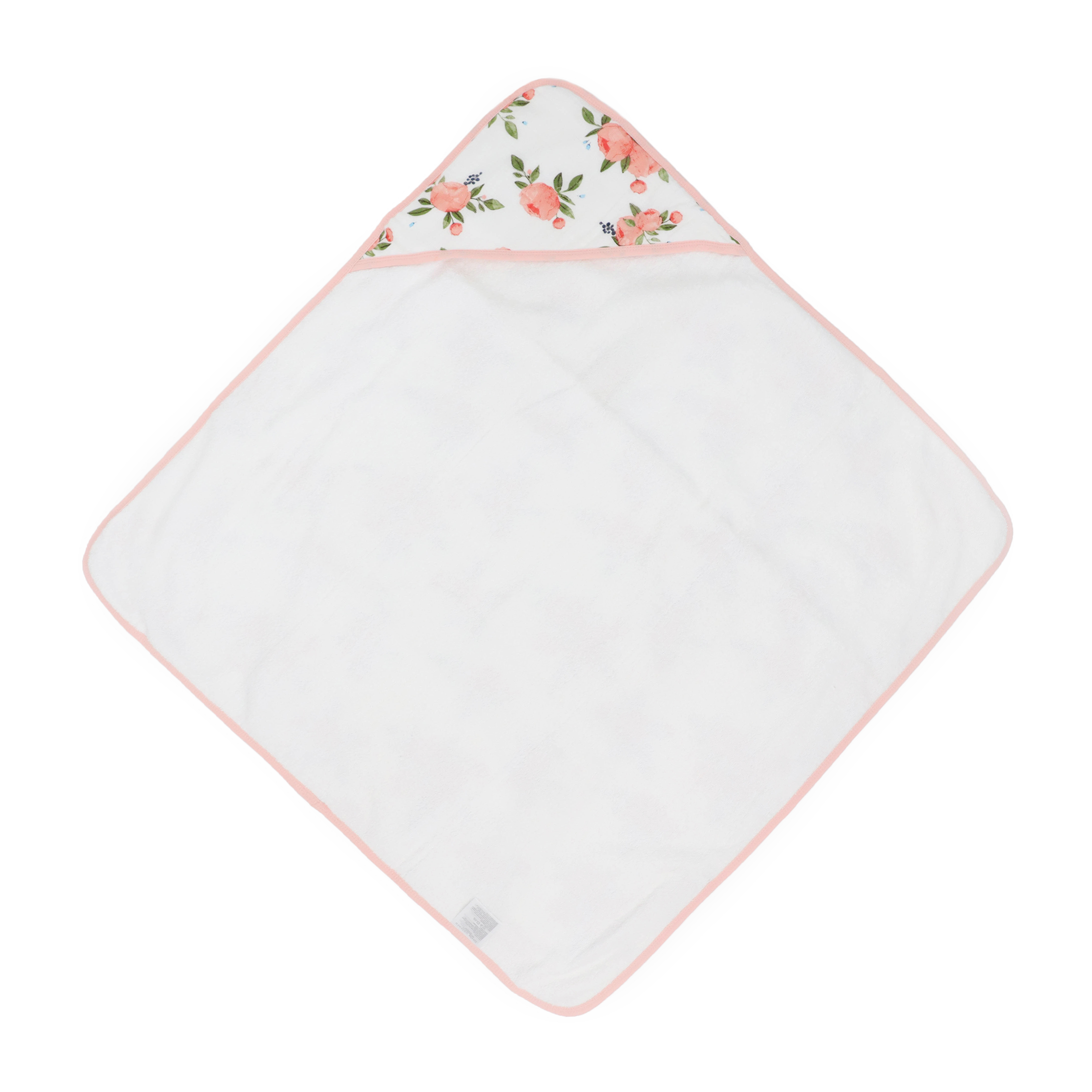 Infant Hooded Towel - Watercolor Roses