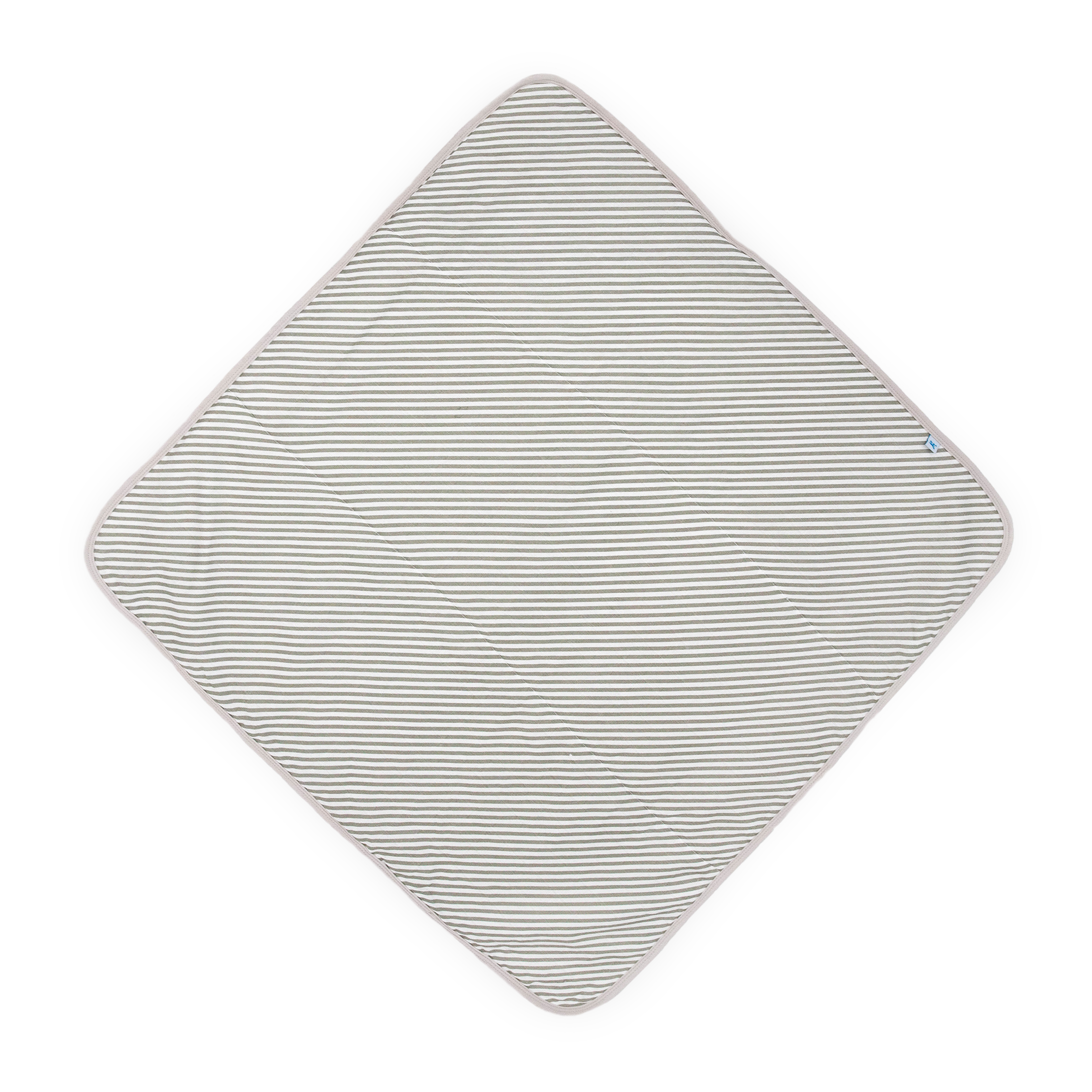 Infant Hooded Towel - Grey Stripe