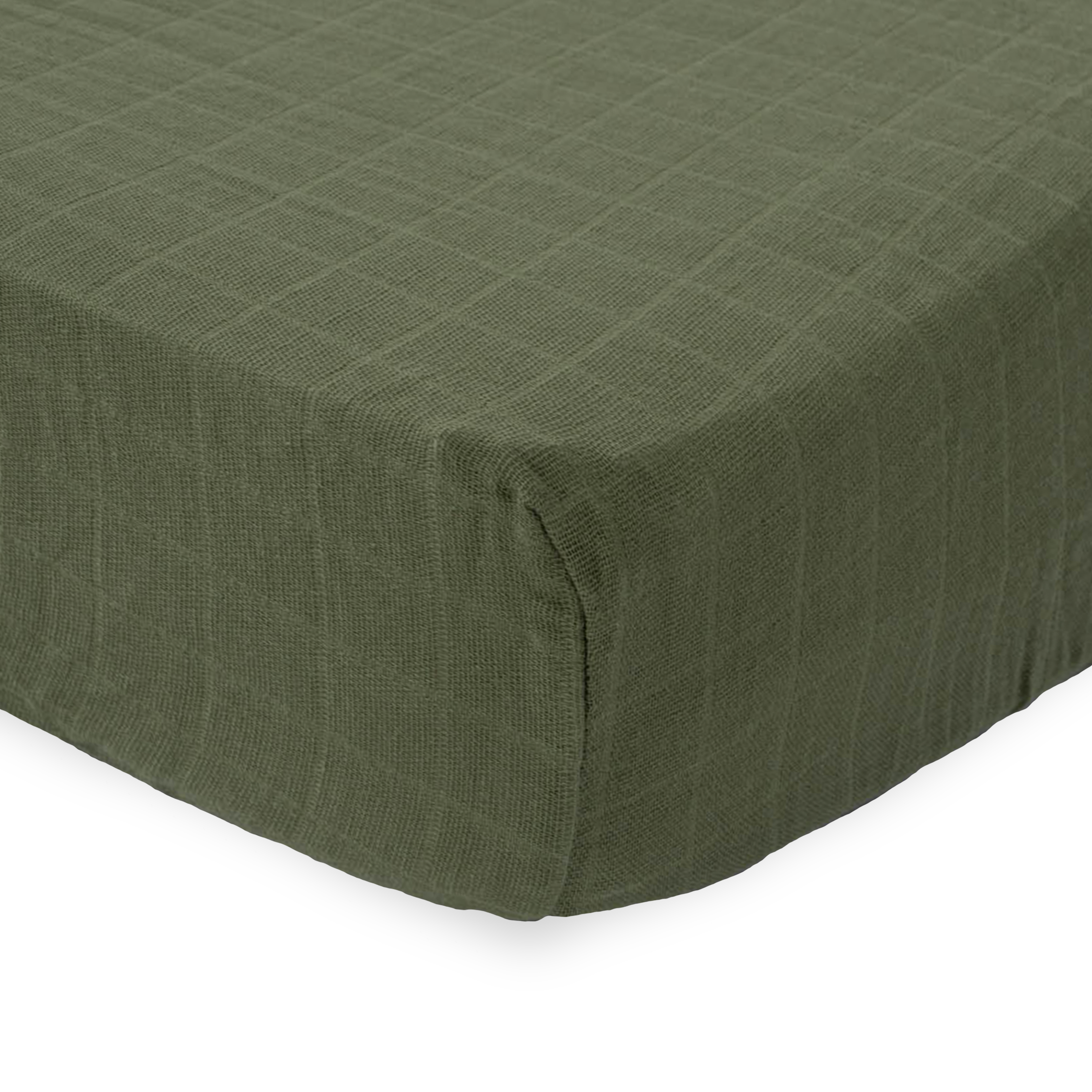 Cotton Muslin Crib Sheet - Fern