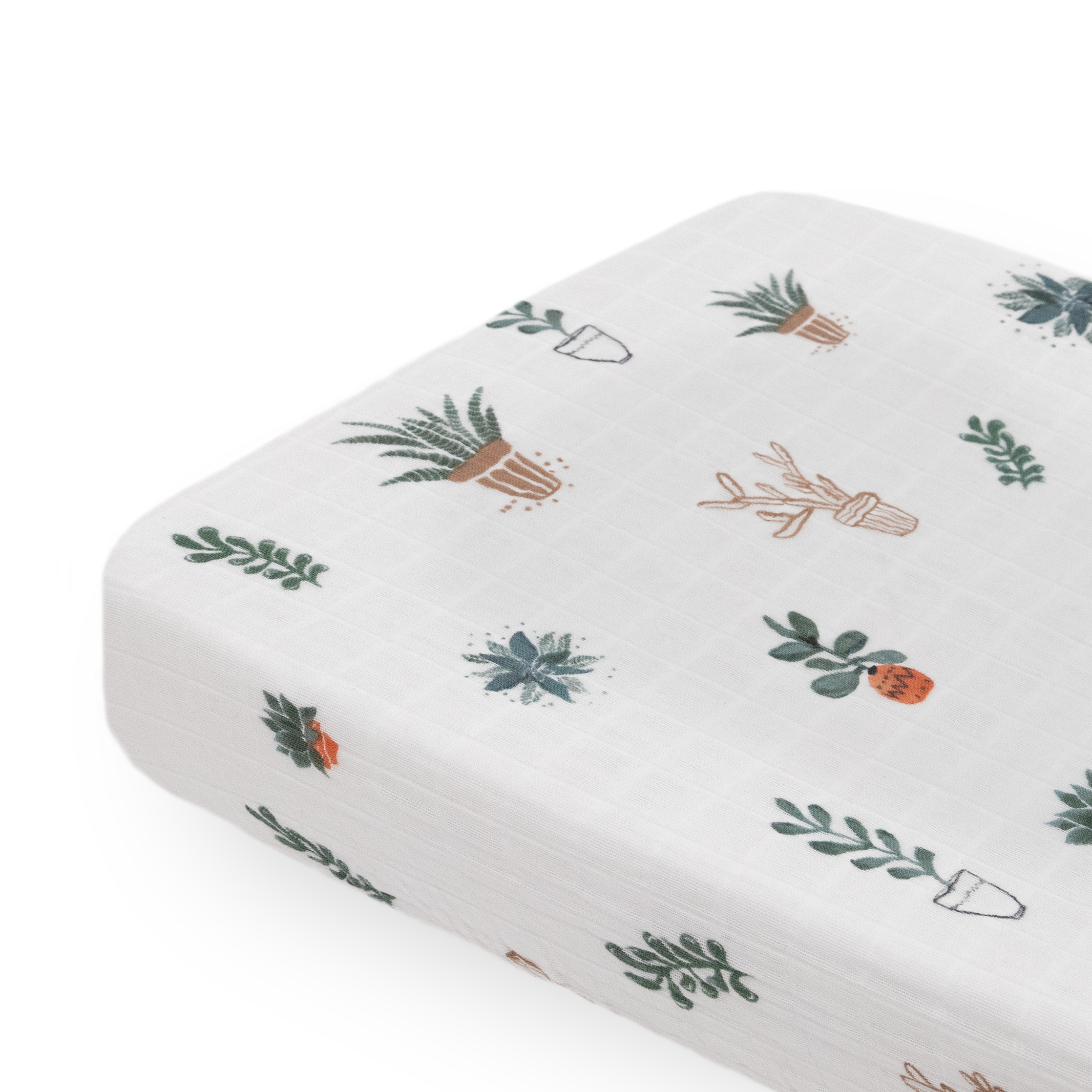 Cotton Muslin Changing Pad Cover - Prickle Pots