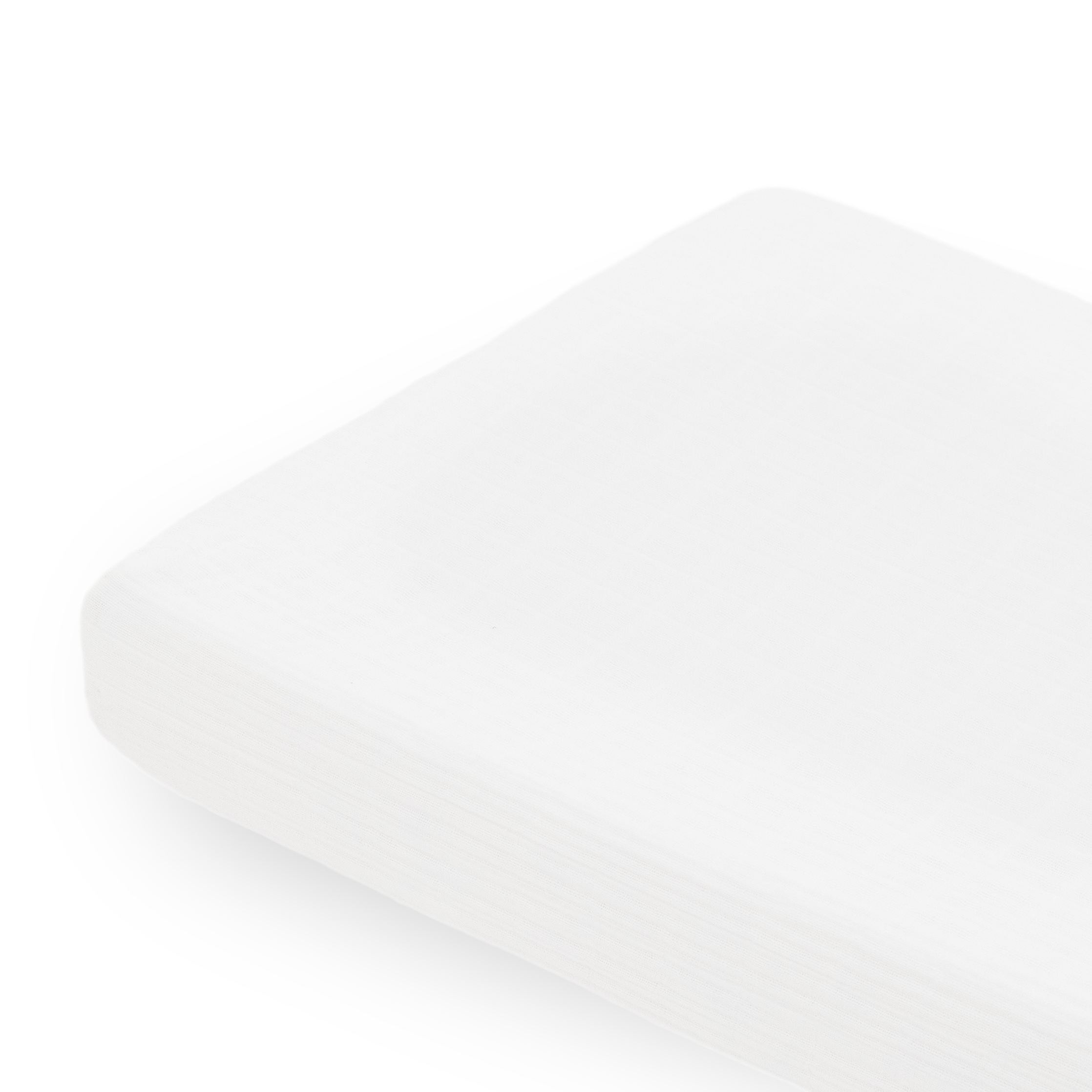 Cotton Muslin Changing Pad Cover - White