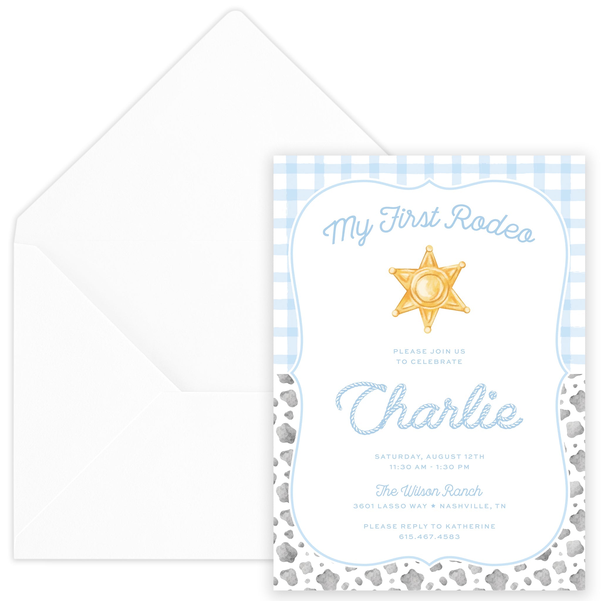 Rodeo Birthday Invitation