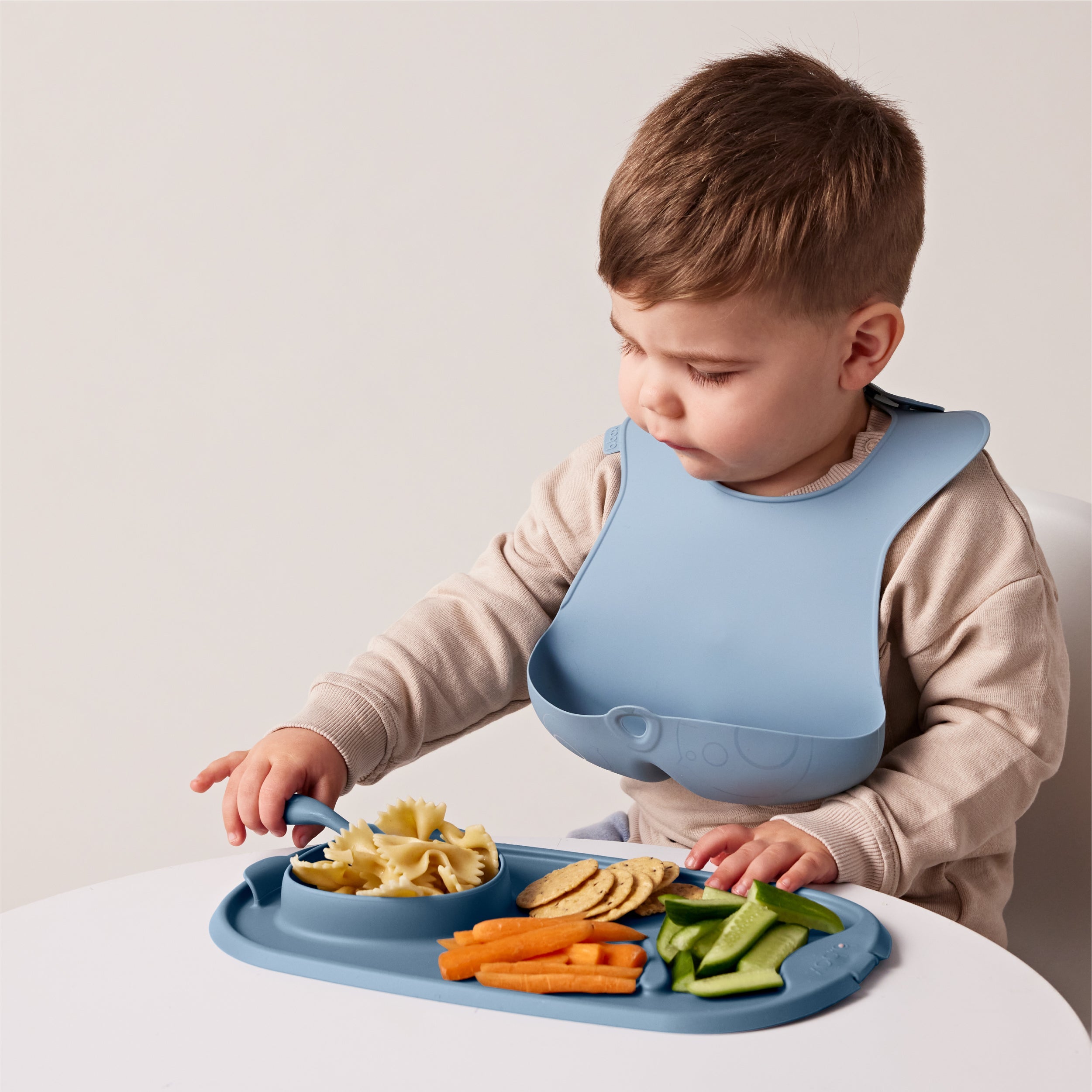 Roll + Go Mealtime Mat - Lullaby Blue