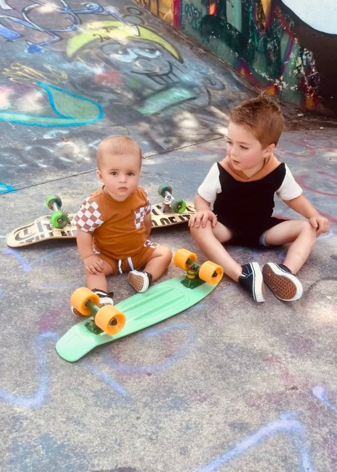 Cole Set | Brown Checkered Outfit