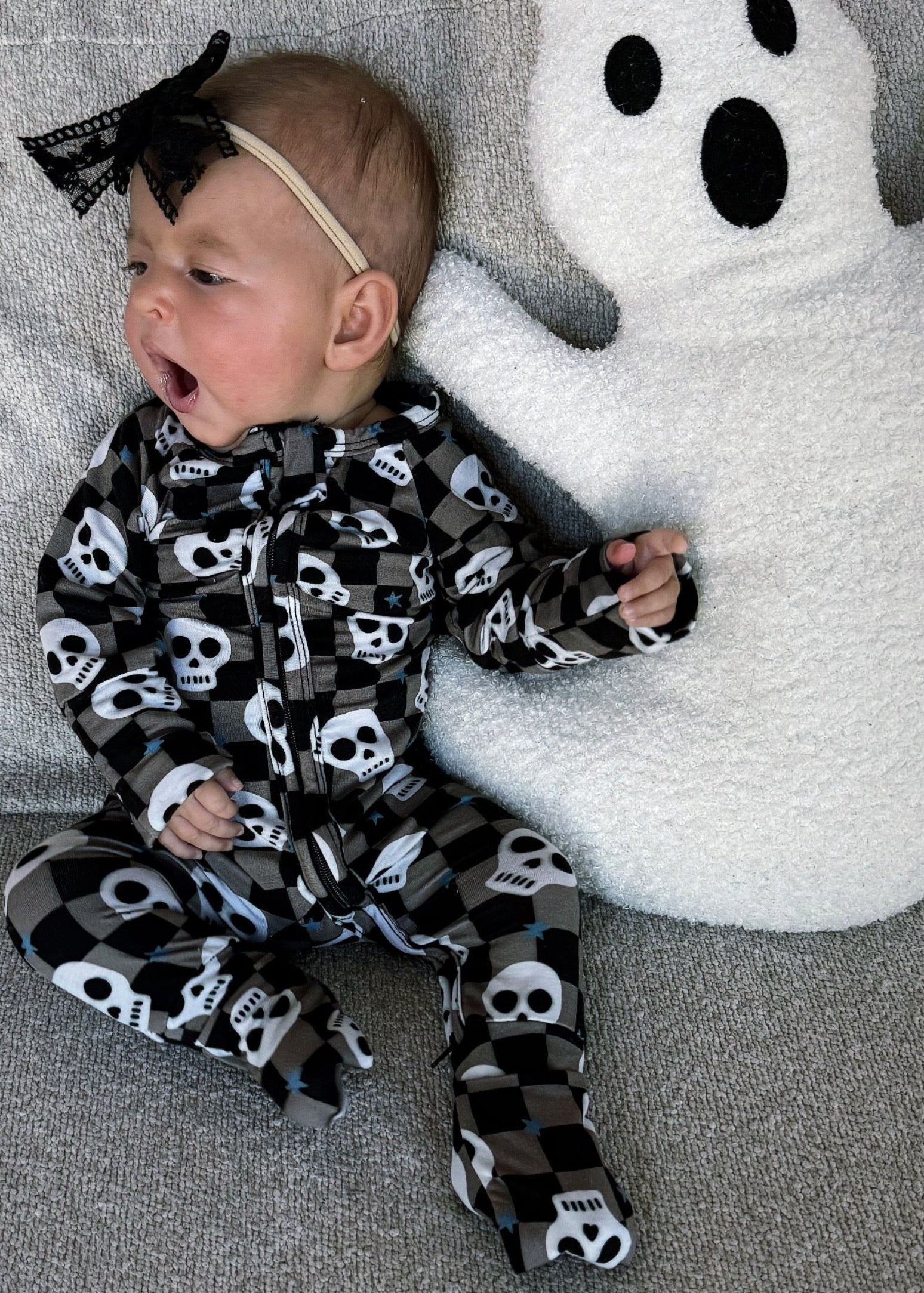 Bamboo Baby Halloween Sleeper | Spooky Skull Pajamas