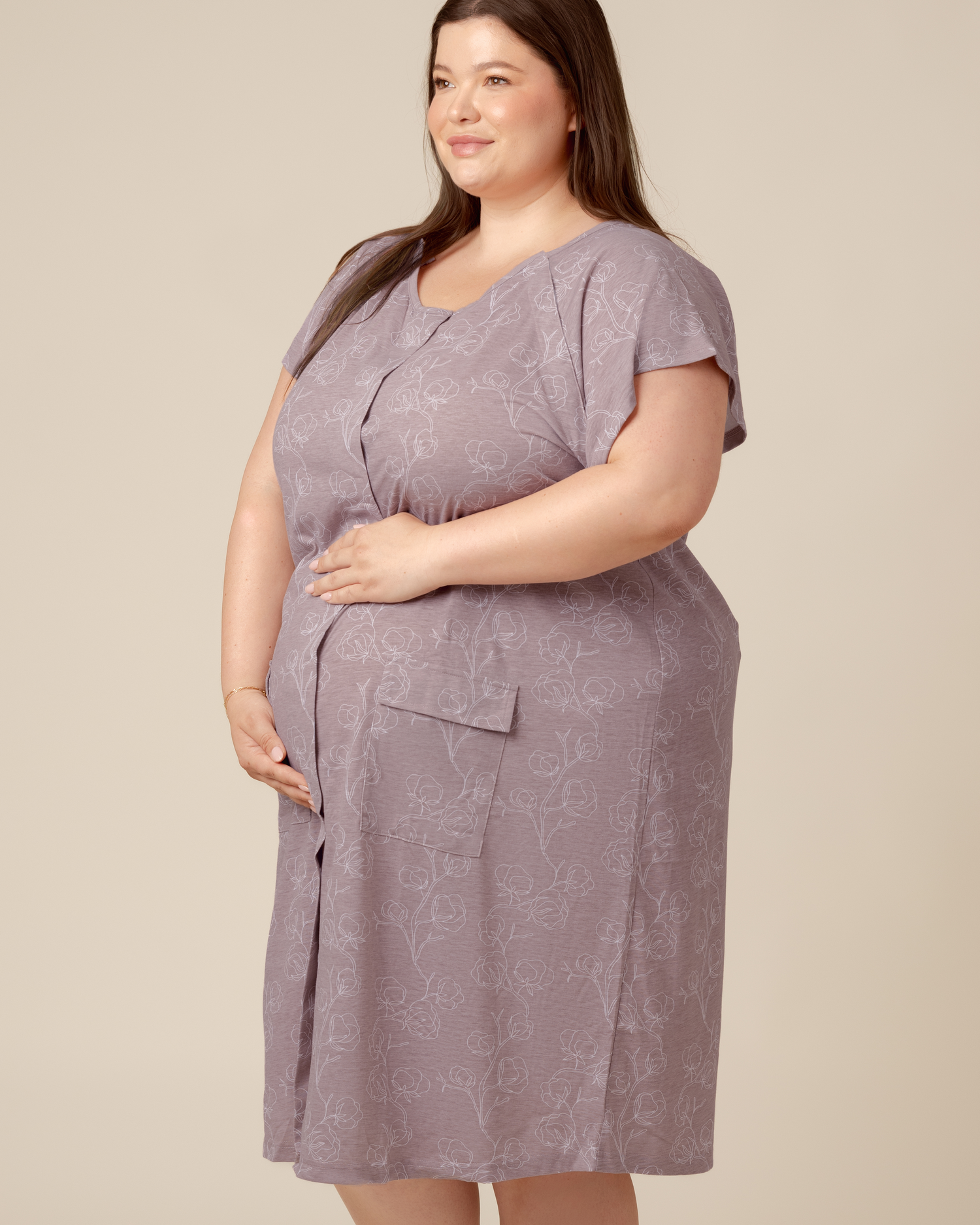 Universal Labor & Delivery Gown | Lilac Bloom