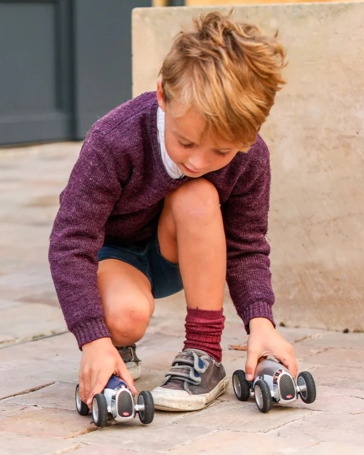 Vintage Open-wheeled Racing Car Silver