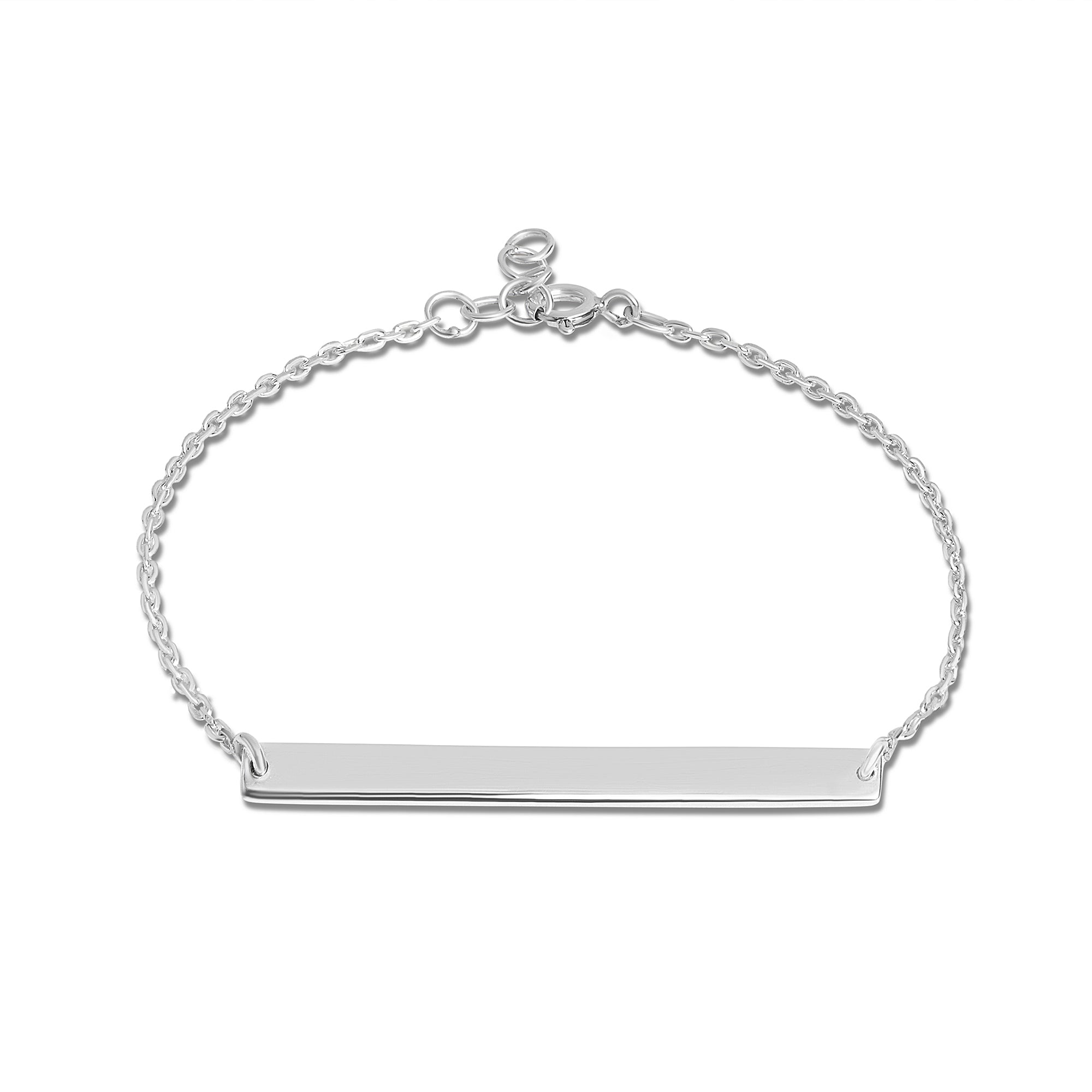 Mysha Personalized Bar Of Strength Bracelet