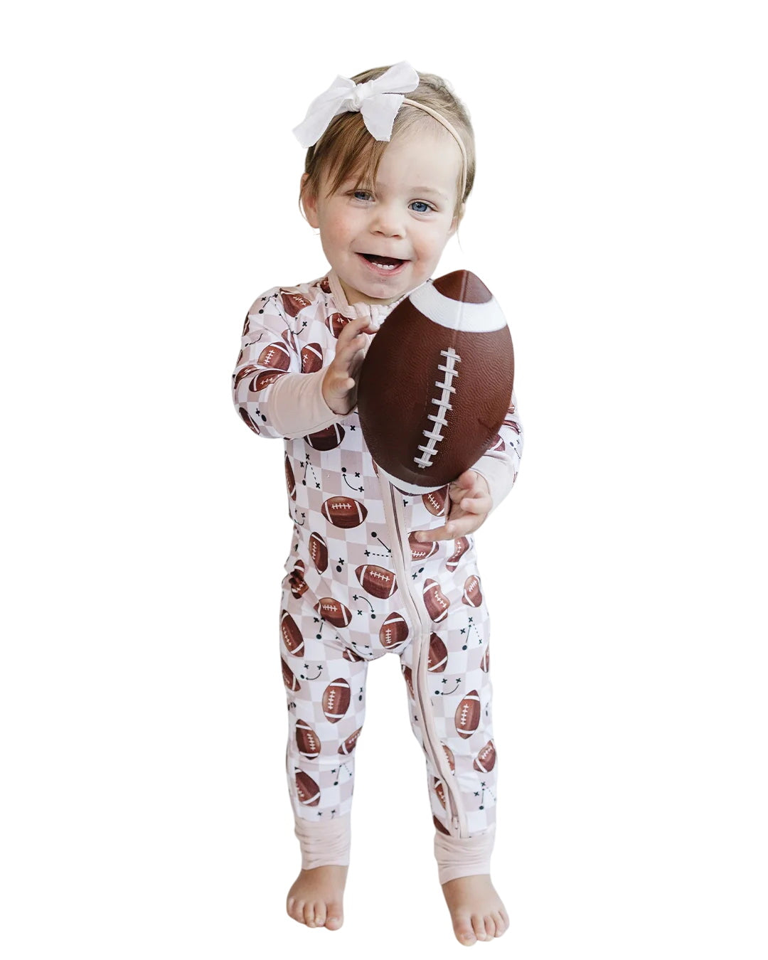 Bamboo Zip Romper | Game Day