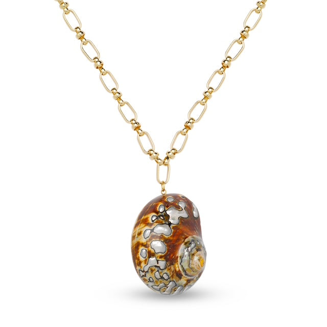 Tori Shell Gold Link Necklace