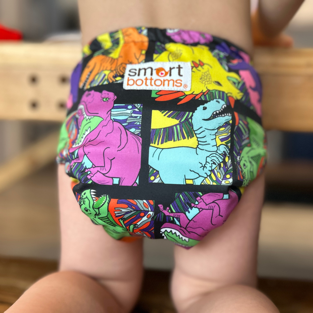 Dream Diaper 3.0 Natural Fiber Pocket Diaper - Rad Raptor