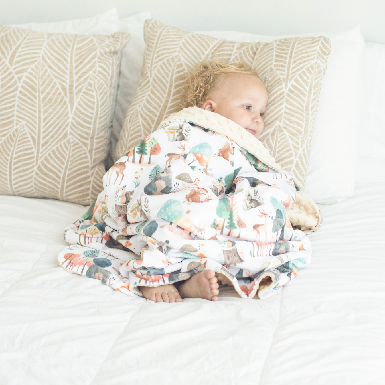 Baby & Toddler Minky Blanket -enchanted Forest