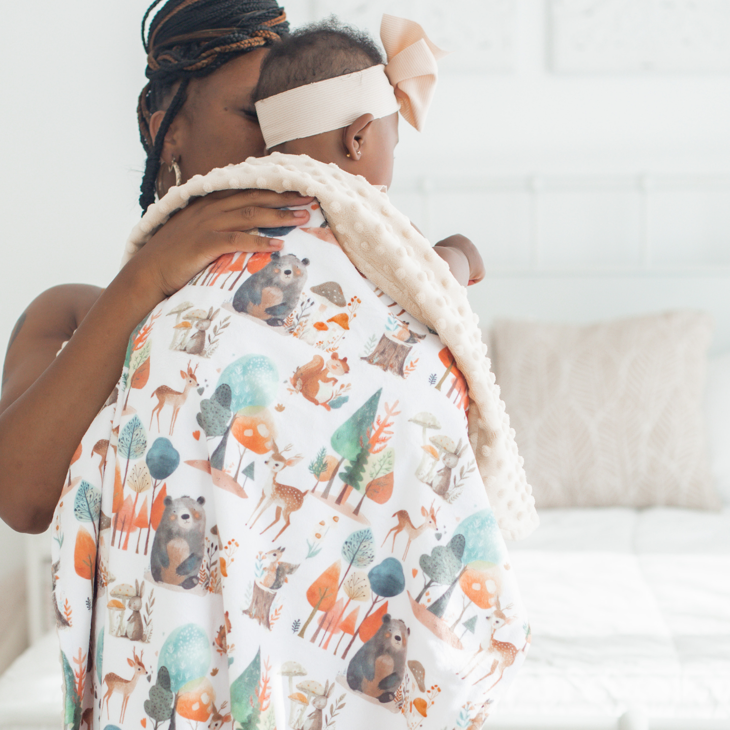 Baby & Toddler Minky Blanket -enchanted Forest