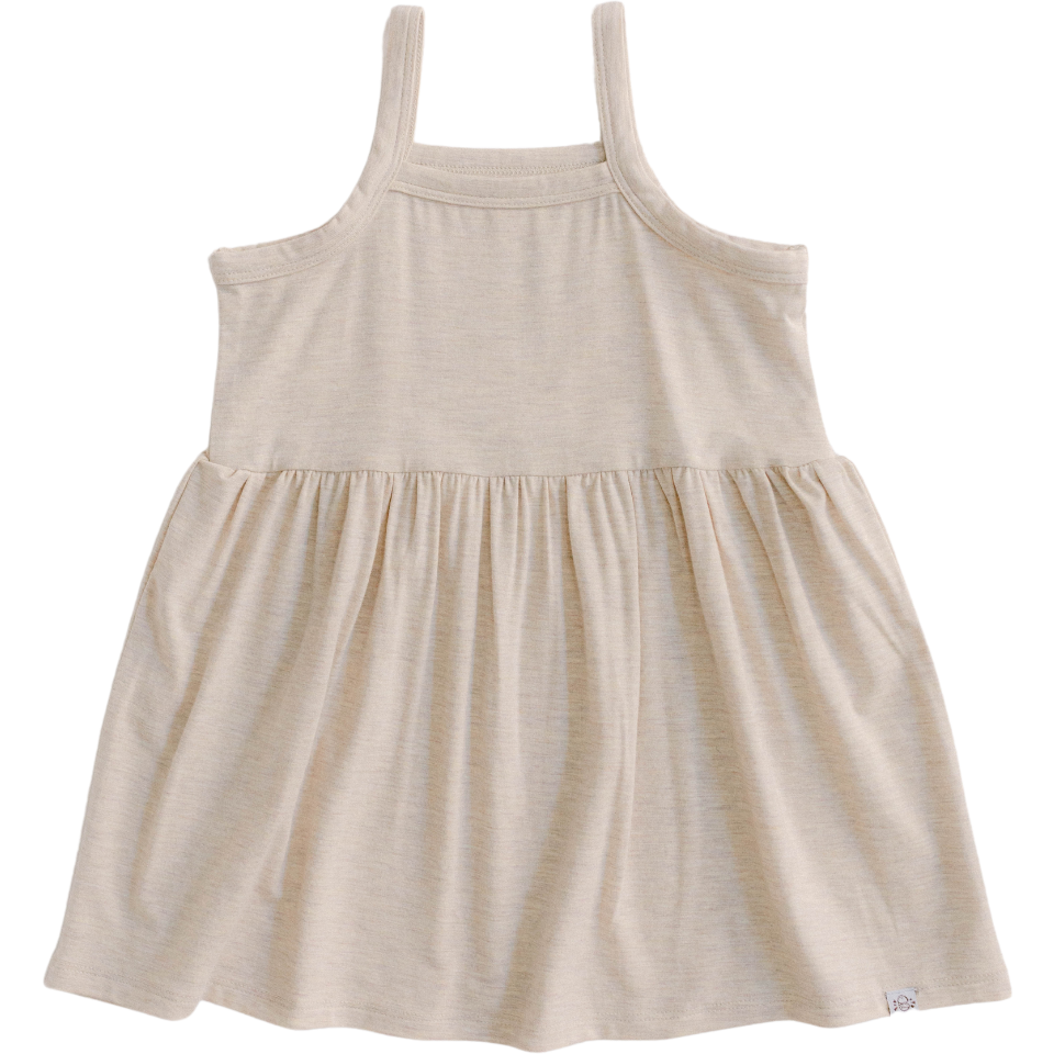The Willow Strappy Dress In Oatmeal