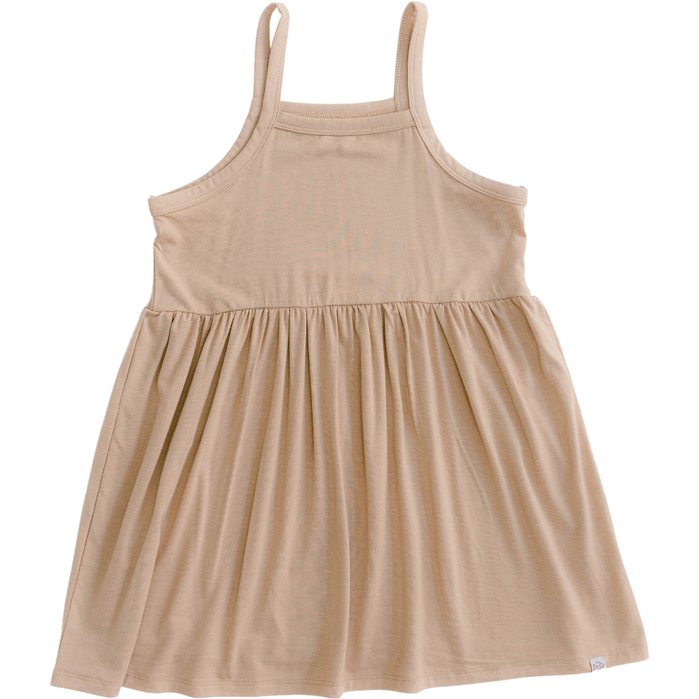 The Willow Strappy Dress In Driftwood