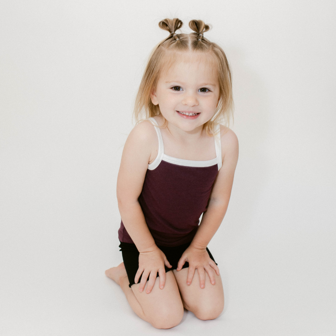 Strappy Tank In Burgundy Mist