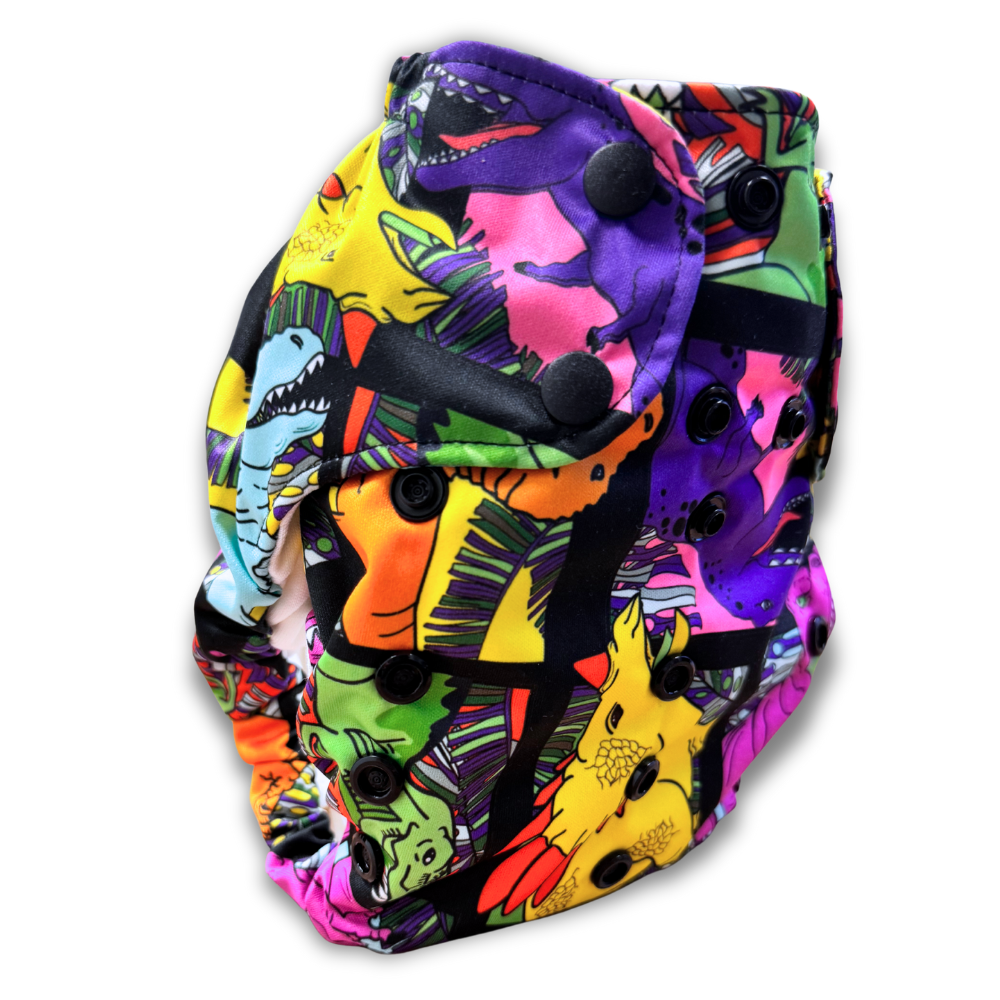 Dream Diaper 3.0 Natural Fiber Pocket Diaper - Rad Raptor