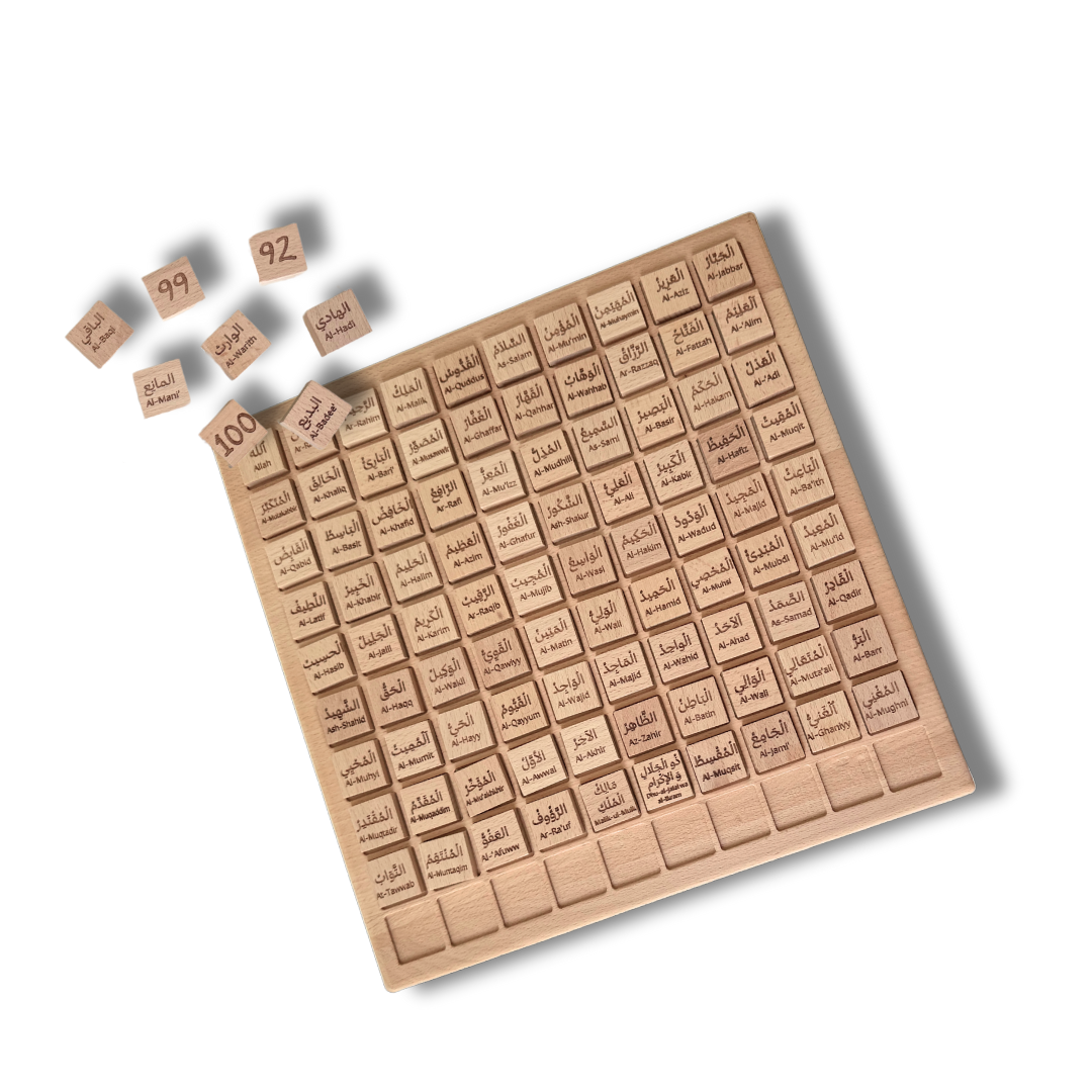 Montessori Hundred Board X 99 Names Of Allah