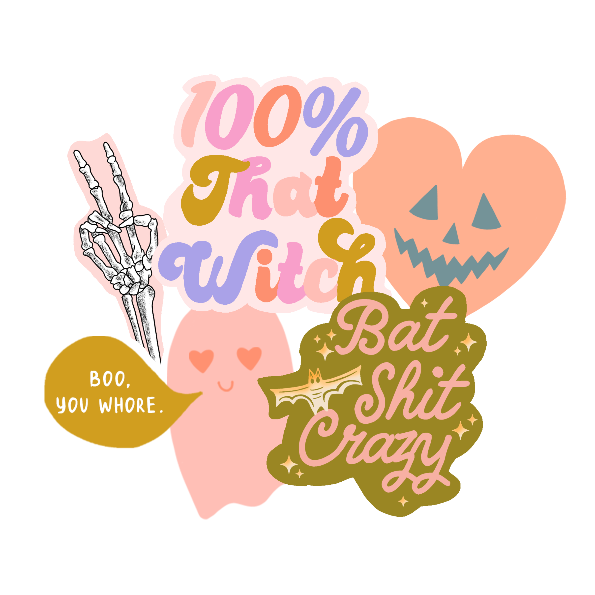 Halloween Individual Non-packaged Sticker