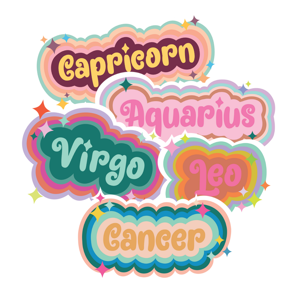 Non-packaged Individual Astrology Stickers