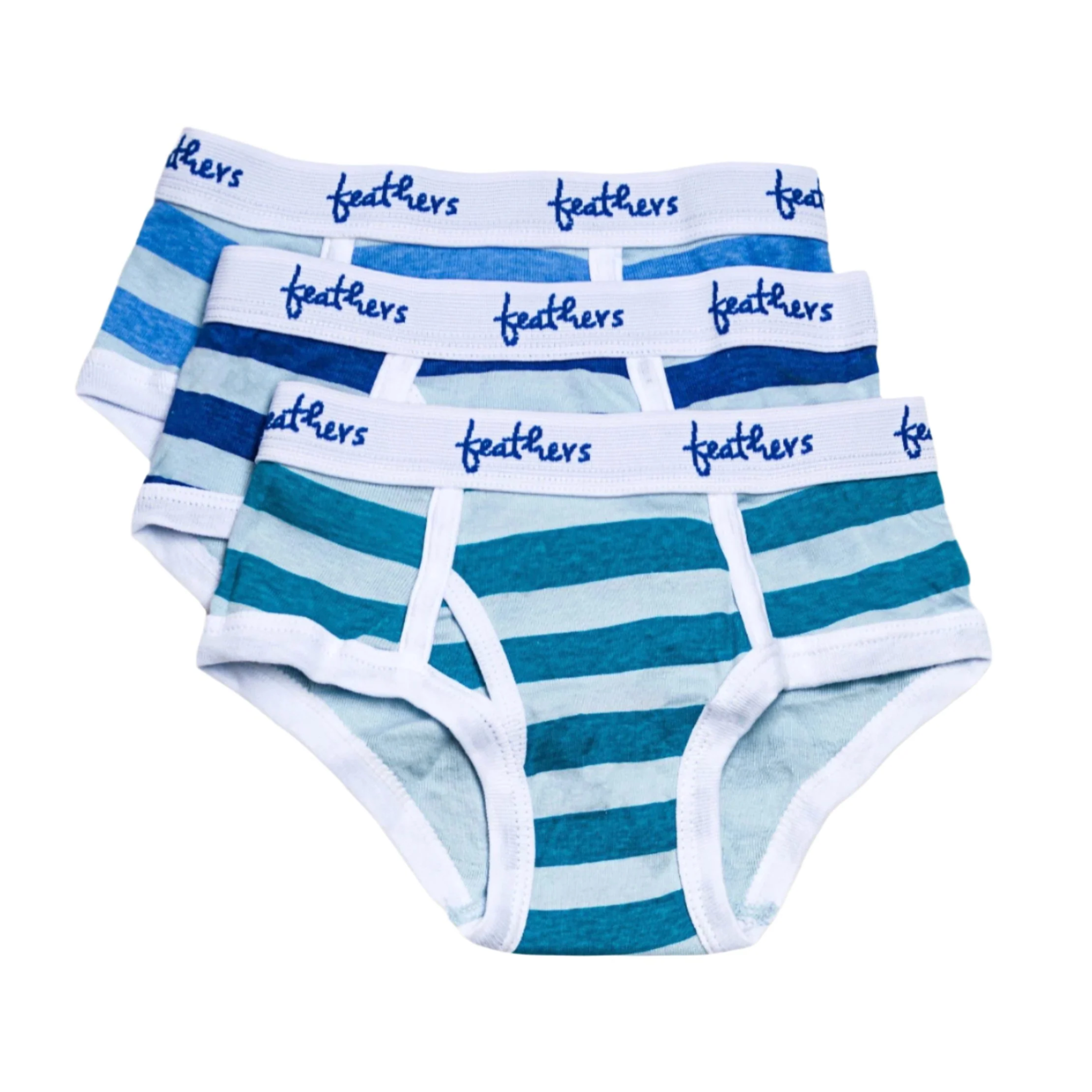 Feathers Boys Multi Stripe Snug Fit Tagless Briefs Underwear - (3/pack)