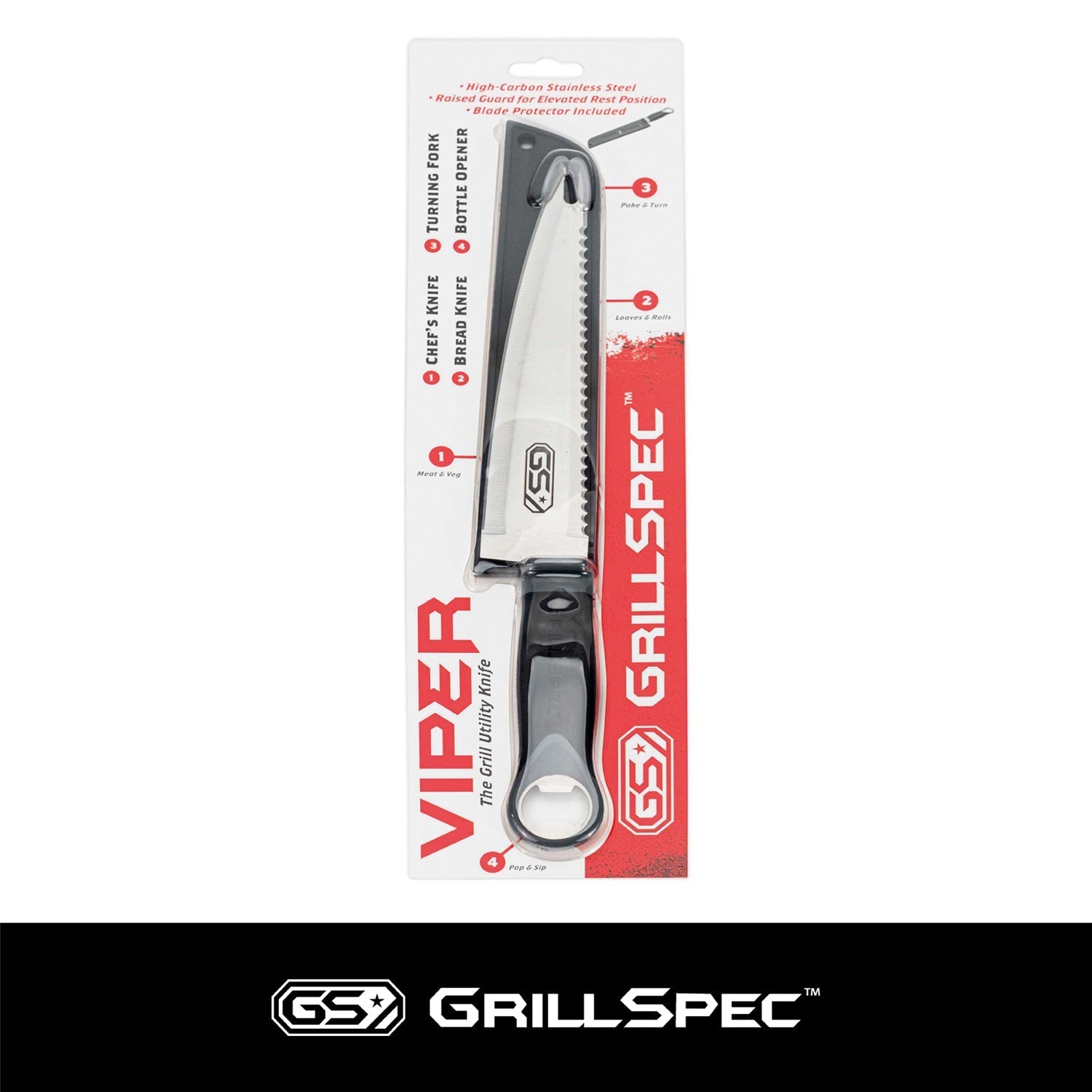 Utility Knife, Multi-use, With Cover, 8" Blade
