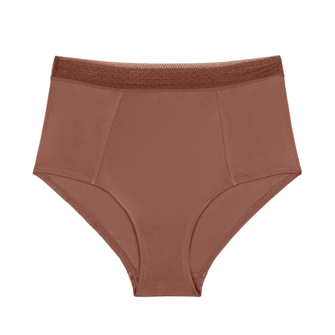 High-waisted Silk Brief